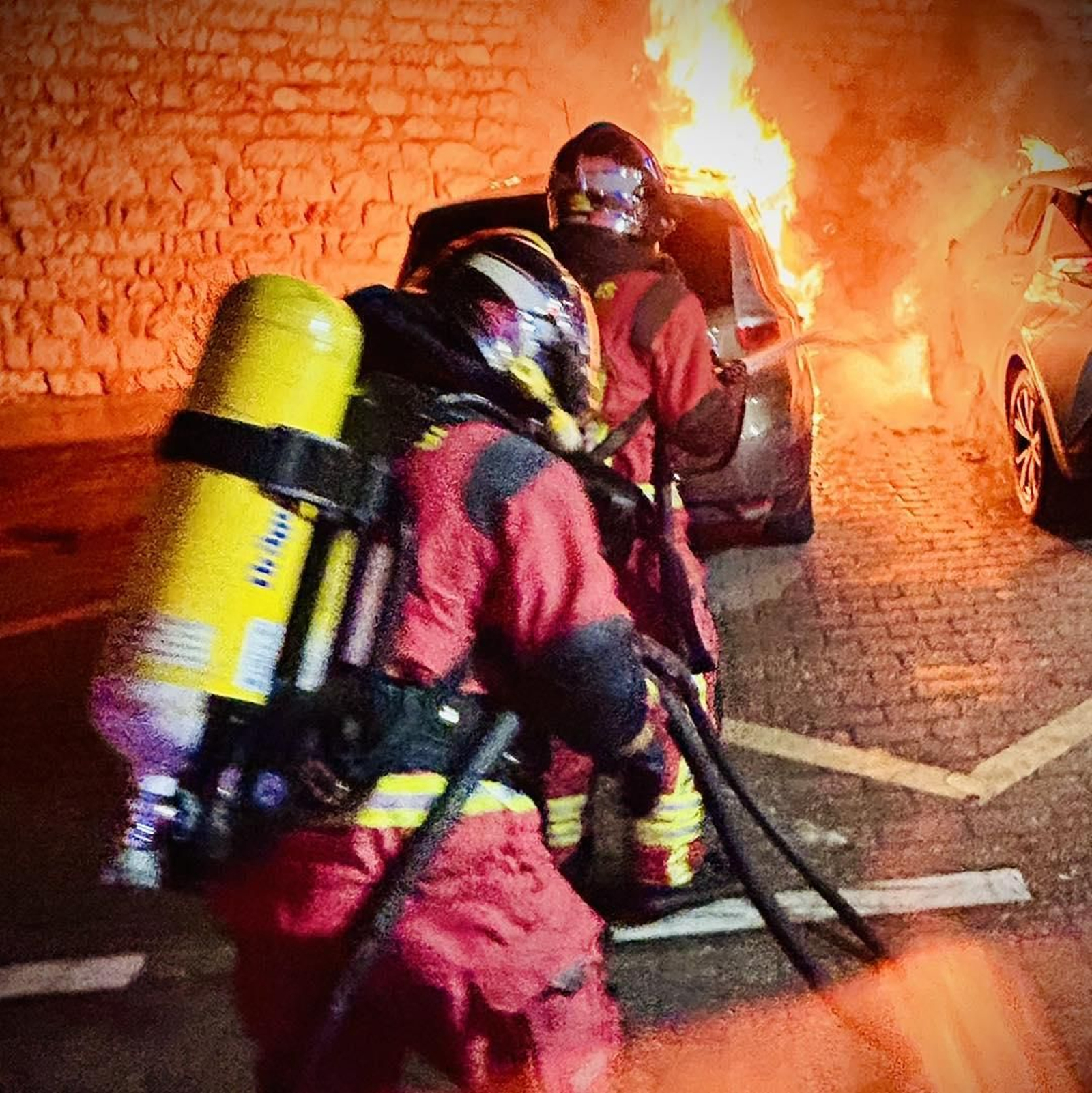 Imagen de archivo de una actuación nortuna de los Bomberos de Jaén.