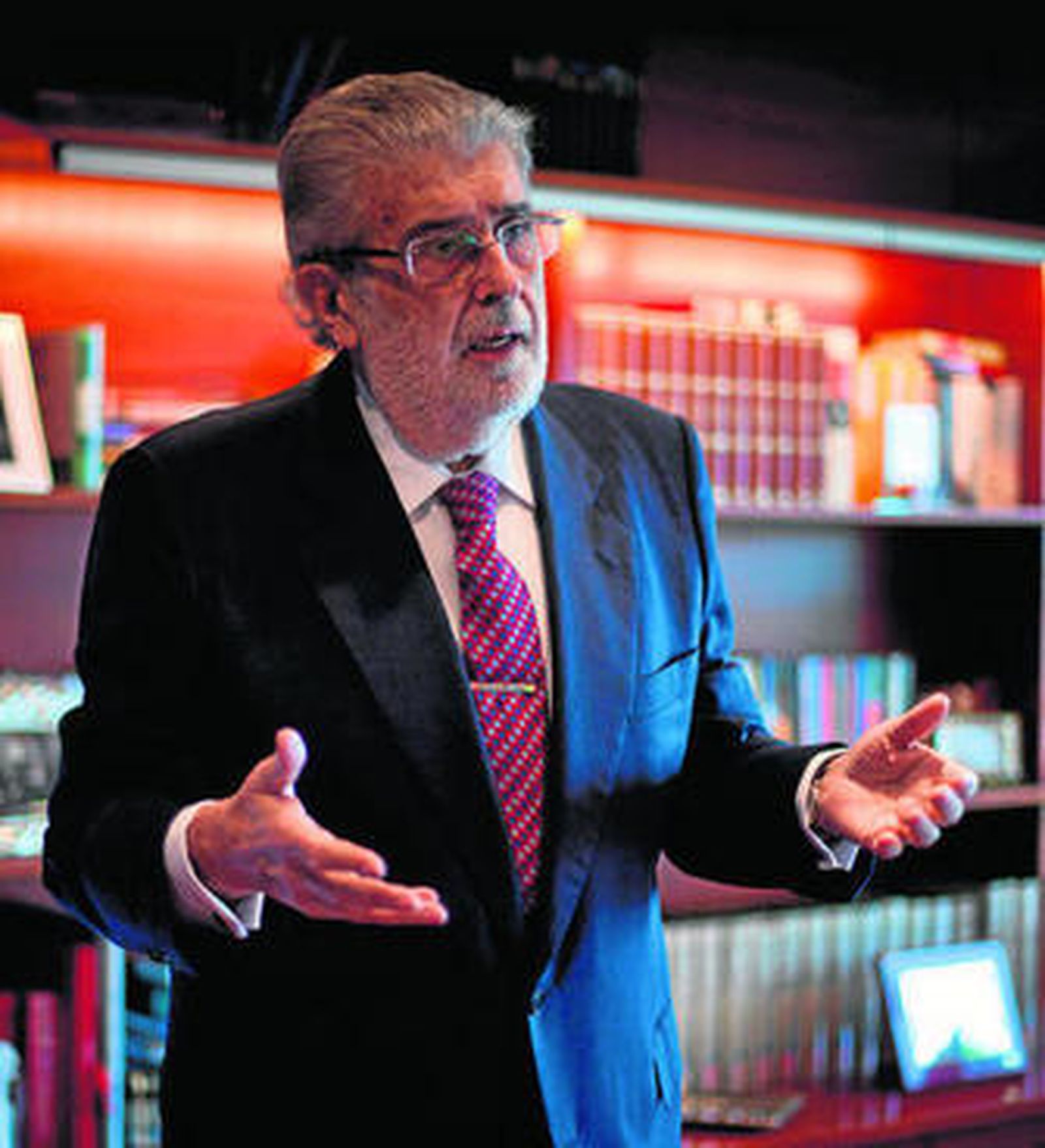 José Manuel Lara Bosch, durante una entrevista celebrada en su despacho de Barcelona.