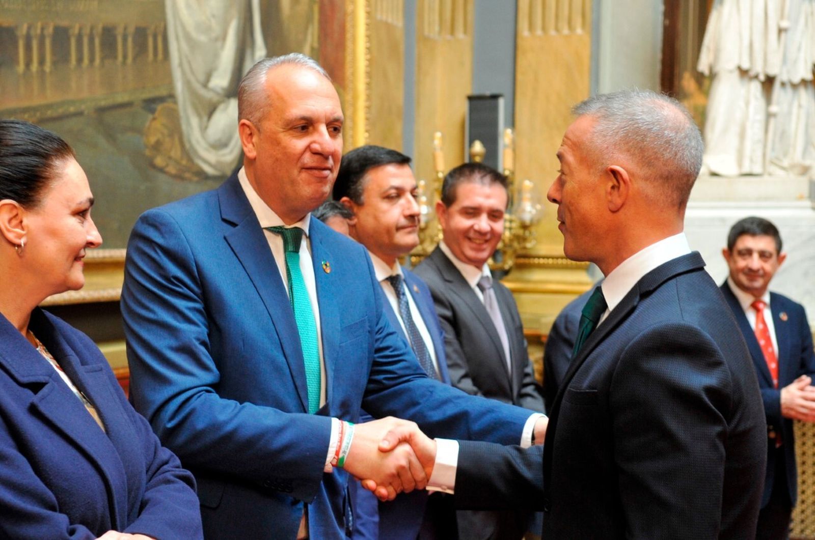Juan Carlos Ruiz Boix en la reunión que ha tenido lugar en el Senado.