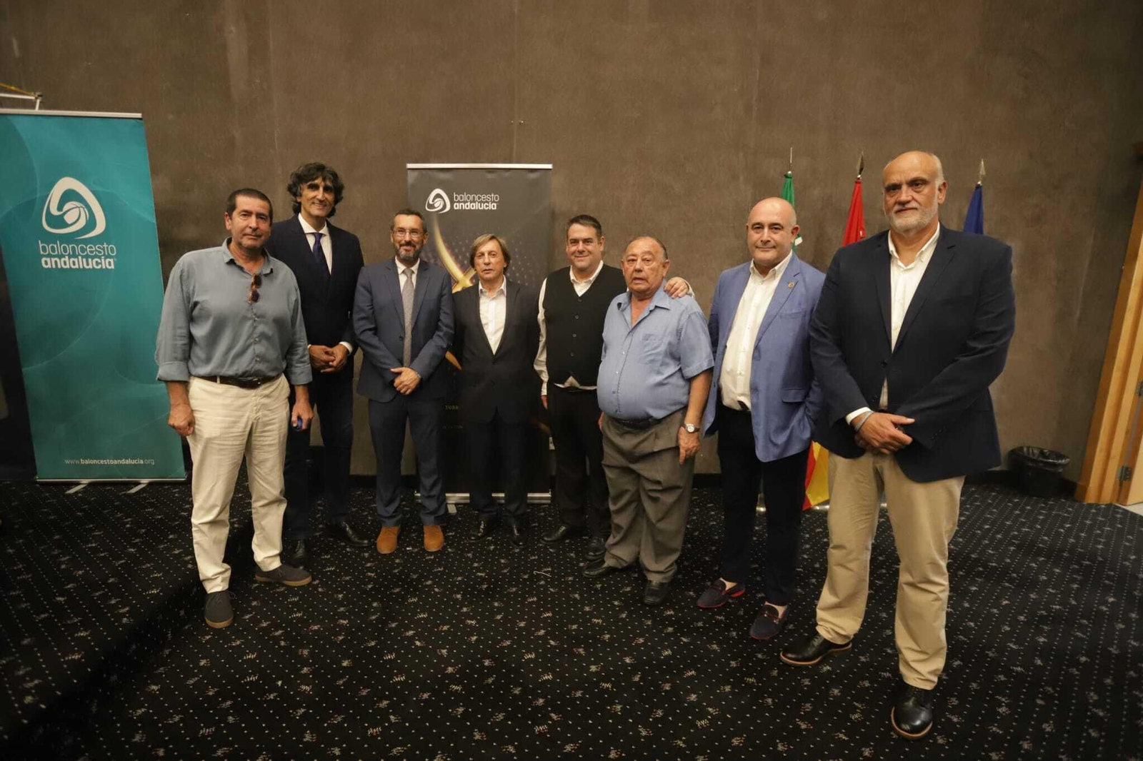 Santi Chico, Malla, Franco, Noni Denis, Almagro, Arrabal, Cabezas y Vidal