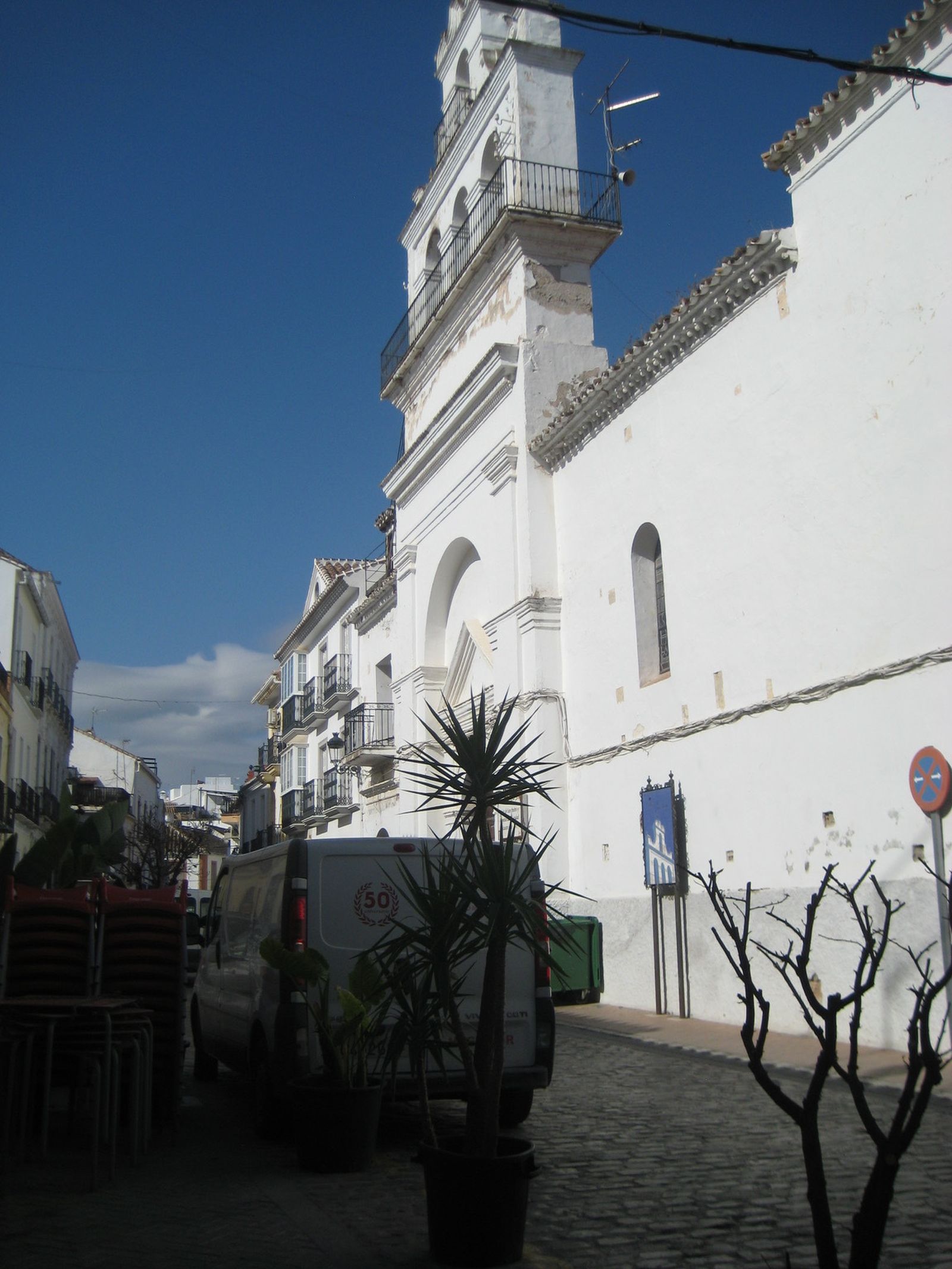 Fachada del hospital de la Caridad de Coín.
