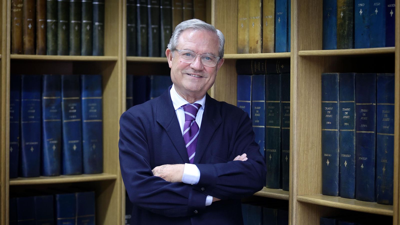 El autor de la tesis, Juan Salido Freyre, tras la entrevista en Diario de Jerez.