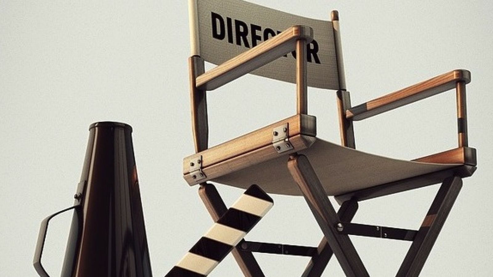 Una silla de director.