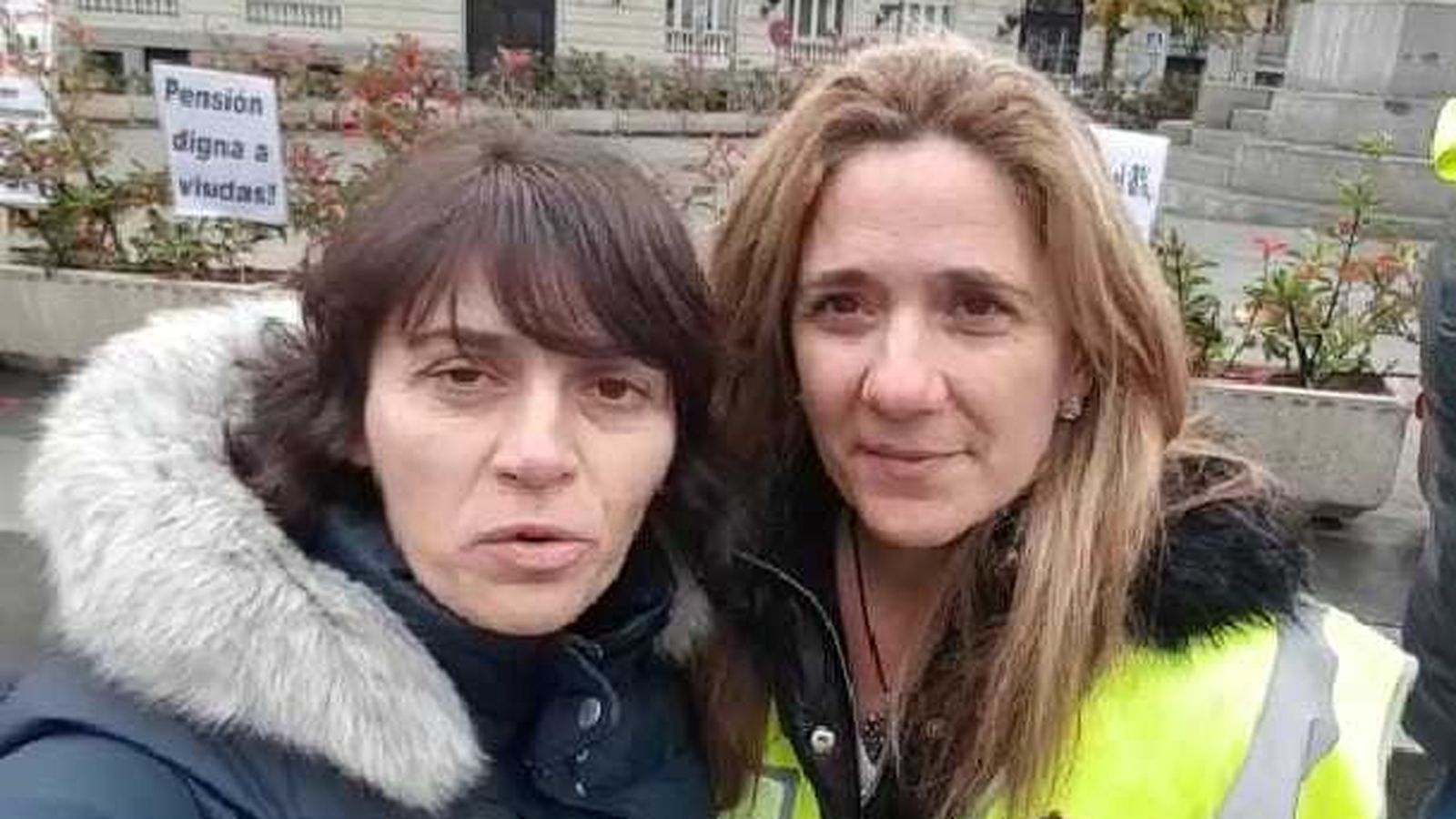 Lucía Llanos y Laura Giménez, de las asociaciones de jubilados de la Guardia Civil y de la Policía Nacional