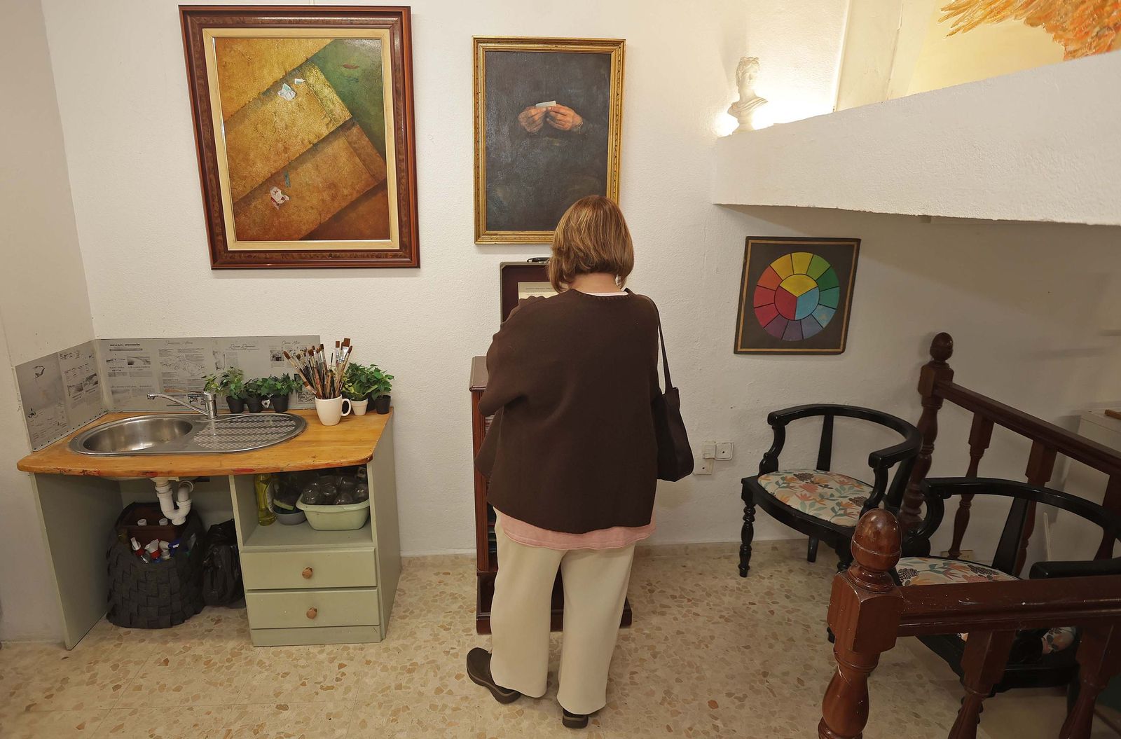 Fotos de la exposición de Juan Zahara en la asociación cultural Alarte de Algeciras