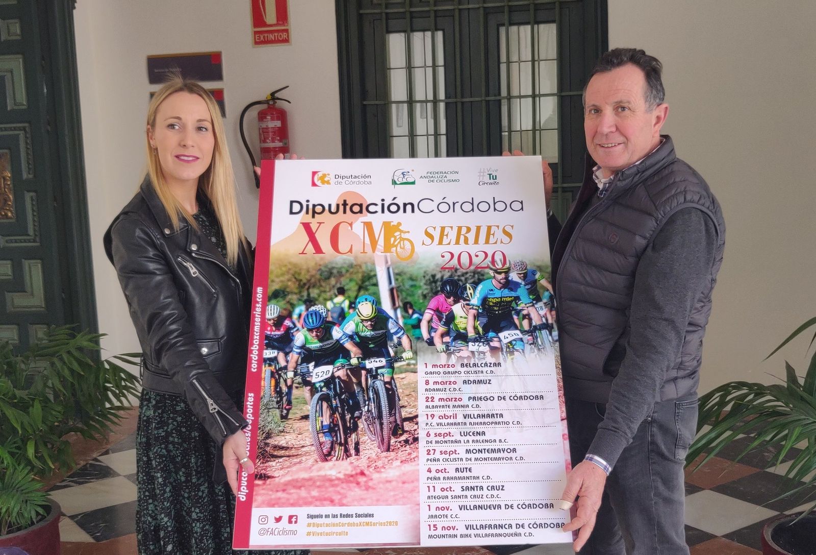 Presentación del circuito en la sede de la Diputación Provincial.