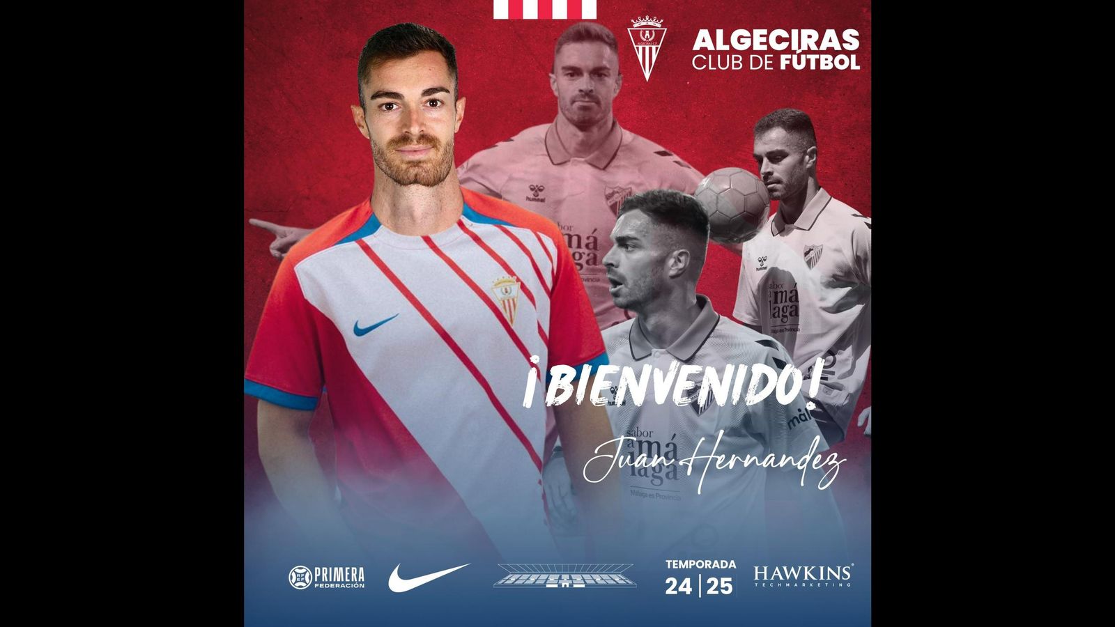 Imagen de bienvenida al Algeciras de Juan Hernández