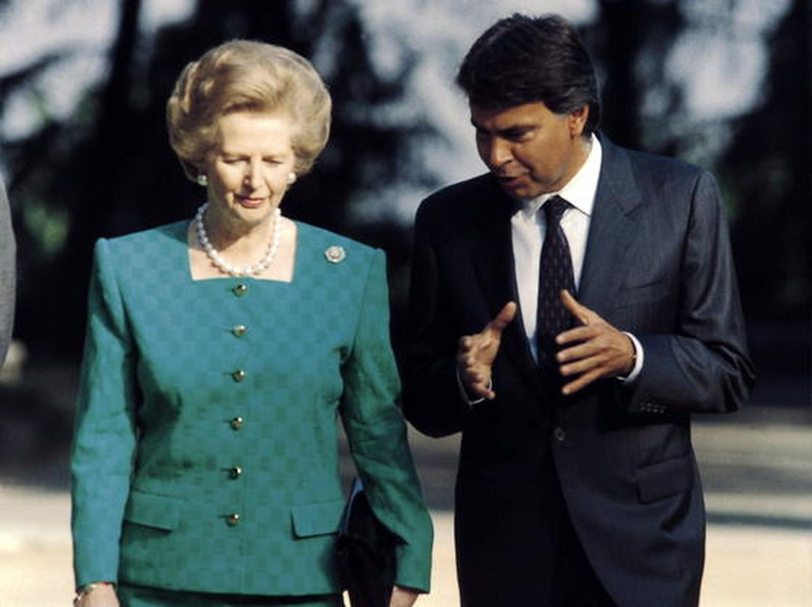Margaret Thatcher, con Felipe González en 1998.

Foto: EFE
