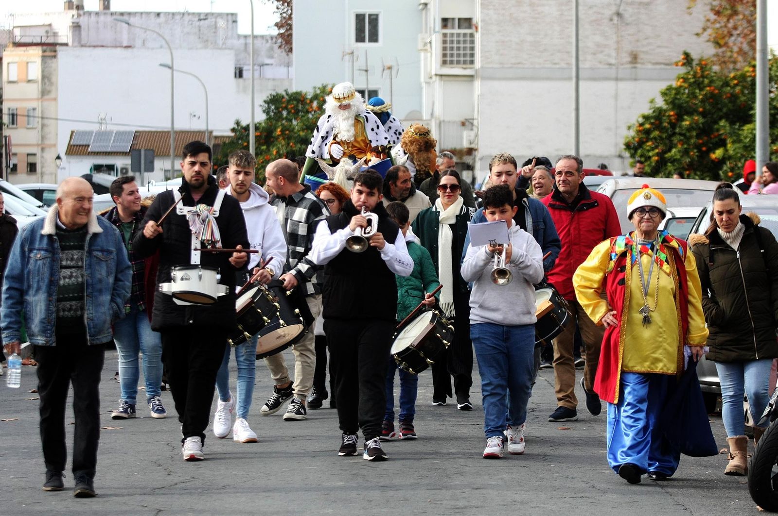Imágenes de los Reyes Magos en la barriada de la Hispanidad