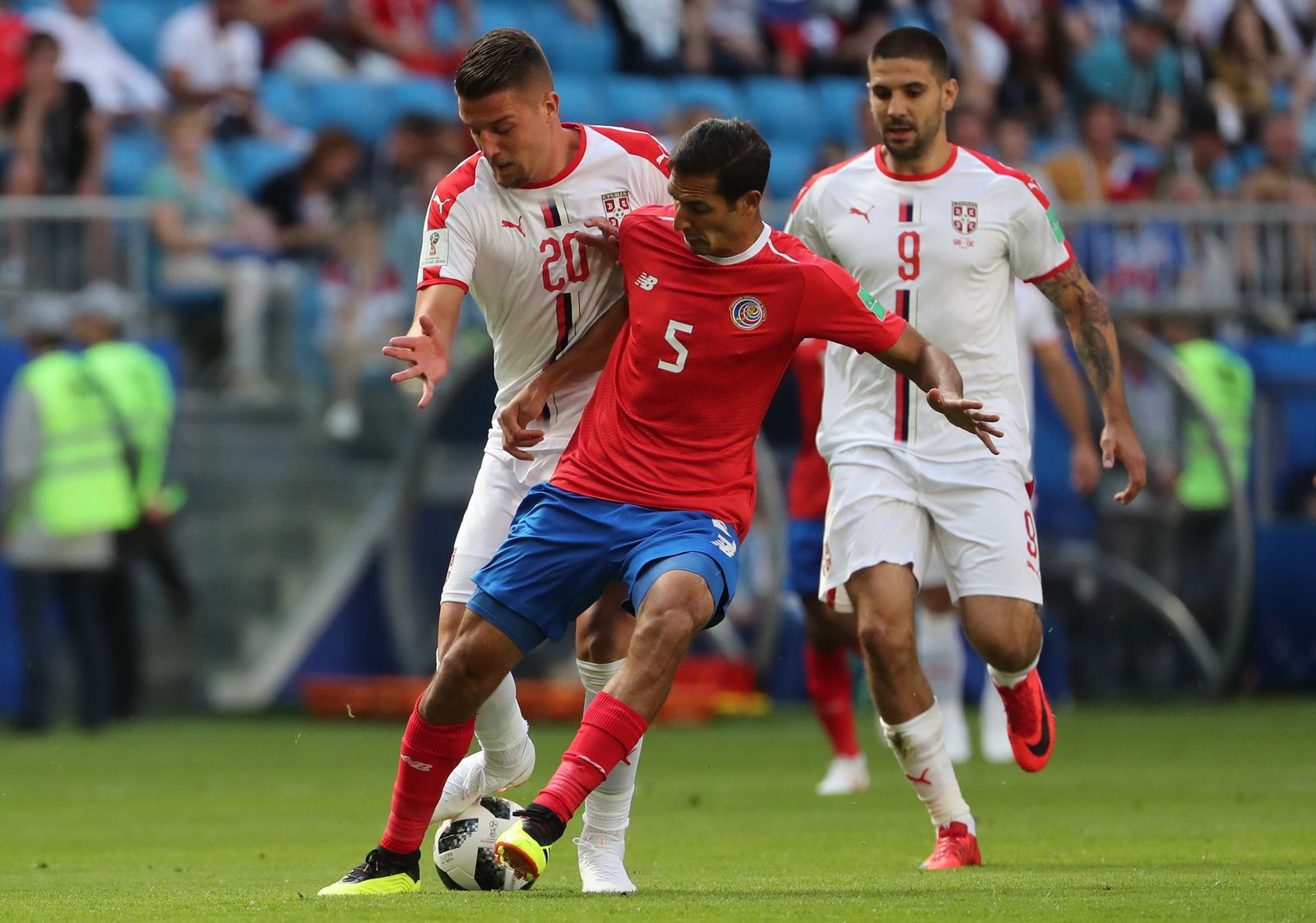 Las imágenes del Costa Rica-Serbia