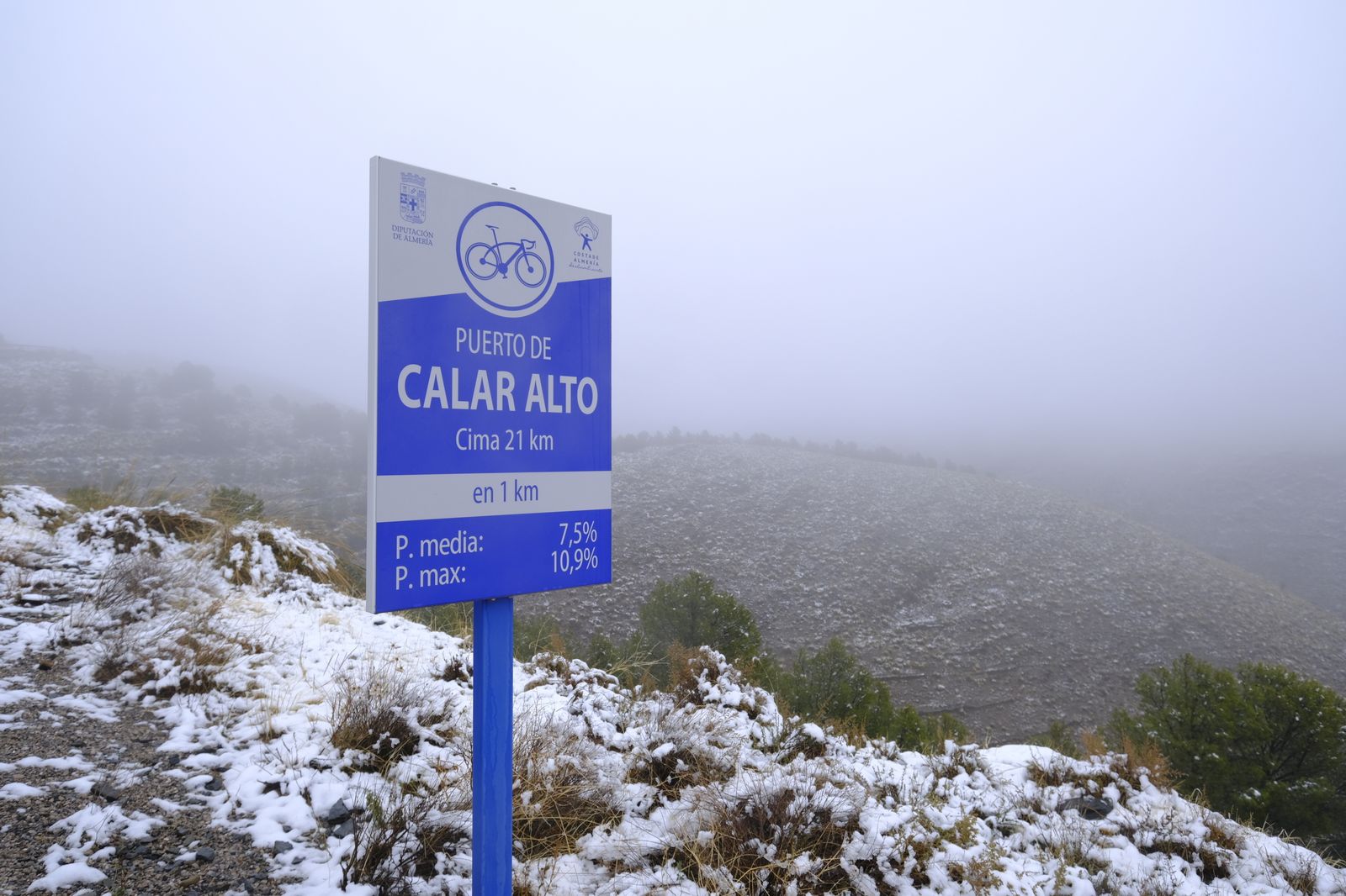 Fotogalería nevada en la Provincia de Almería