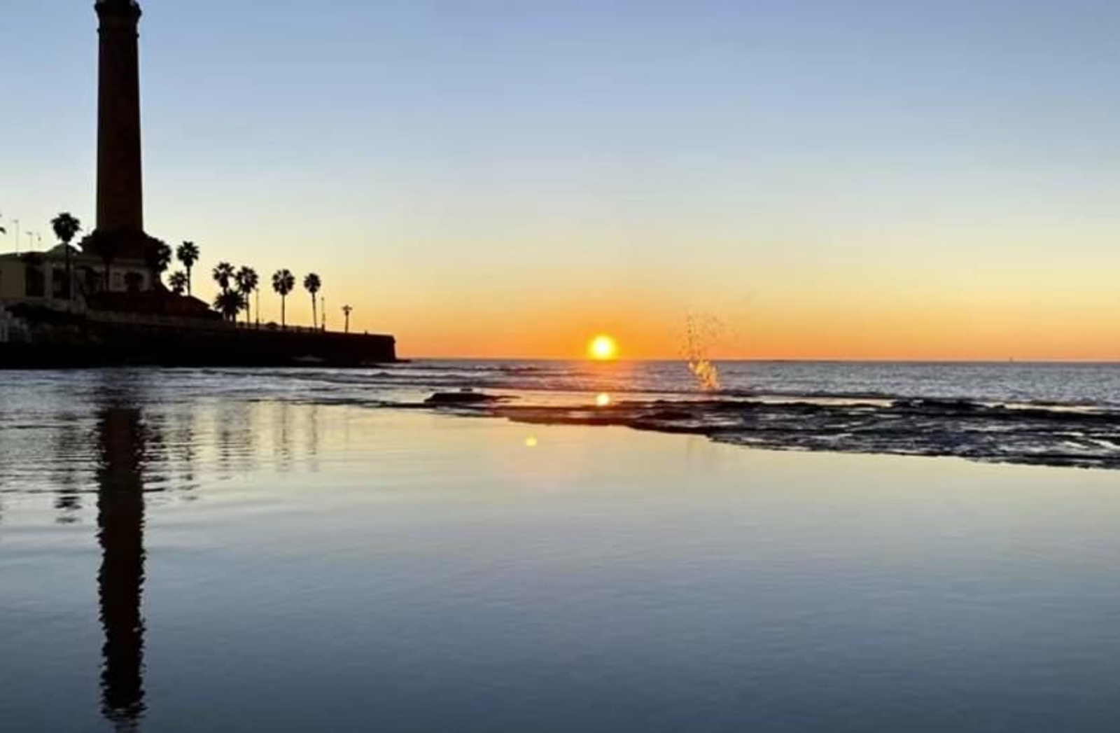 Vistas de la playa Cruz del Mar, en Chipiona.