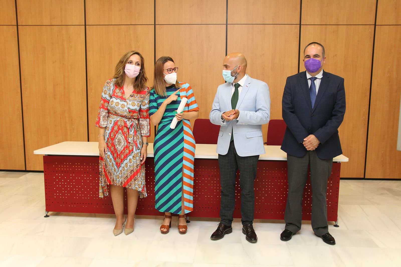 Fotogalería del reconocimiento a los trabajadores de la residencia de la FAAM que se autoconfinaron