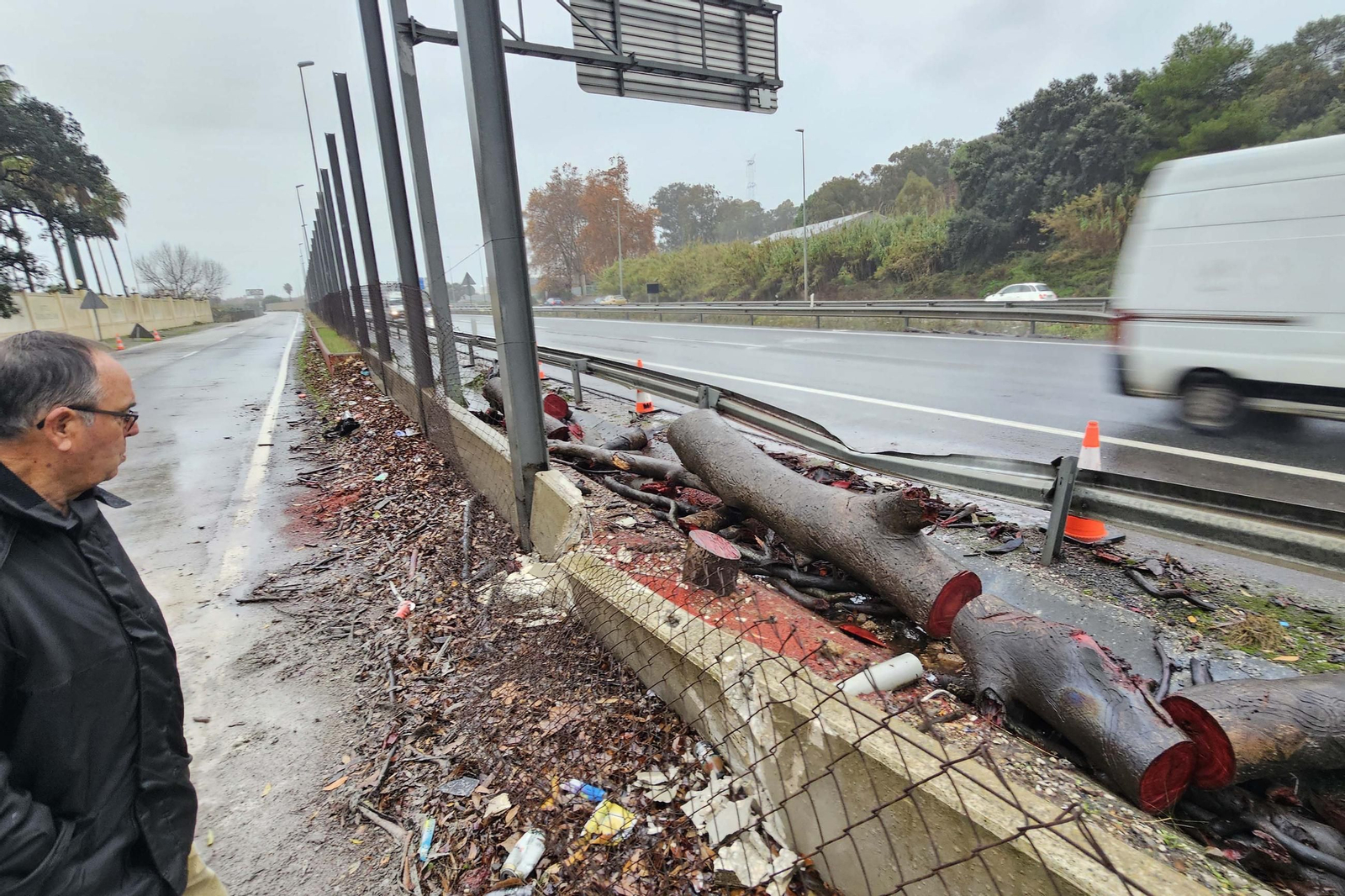 Las fotos de los efectos de la borrasca Emilia en el Campo de Gibraltar