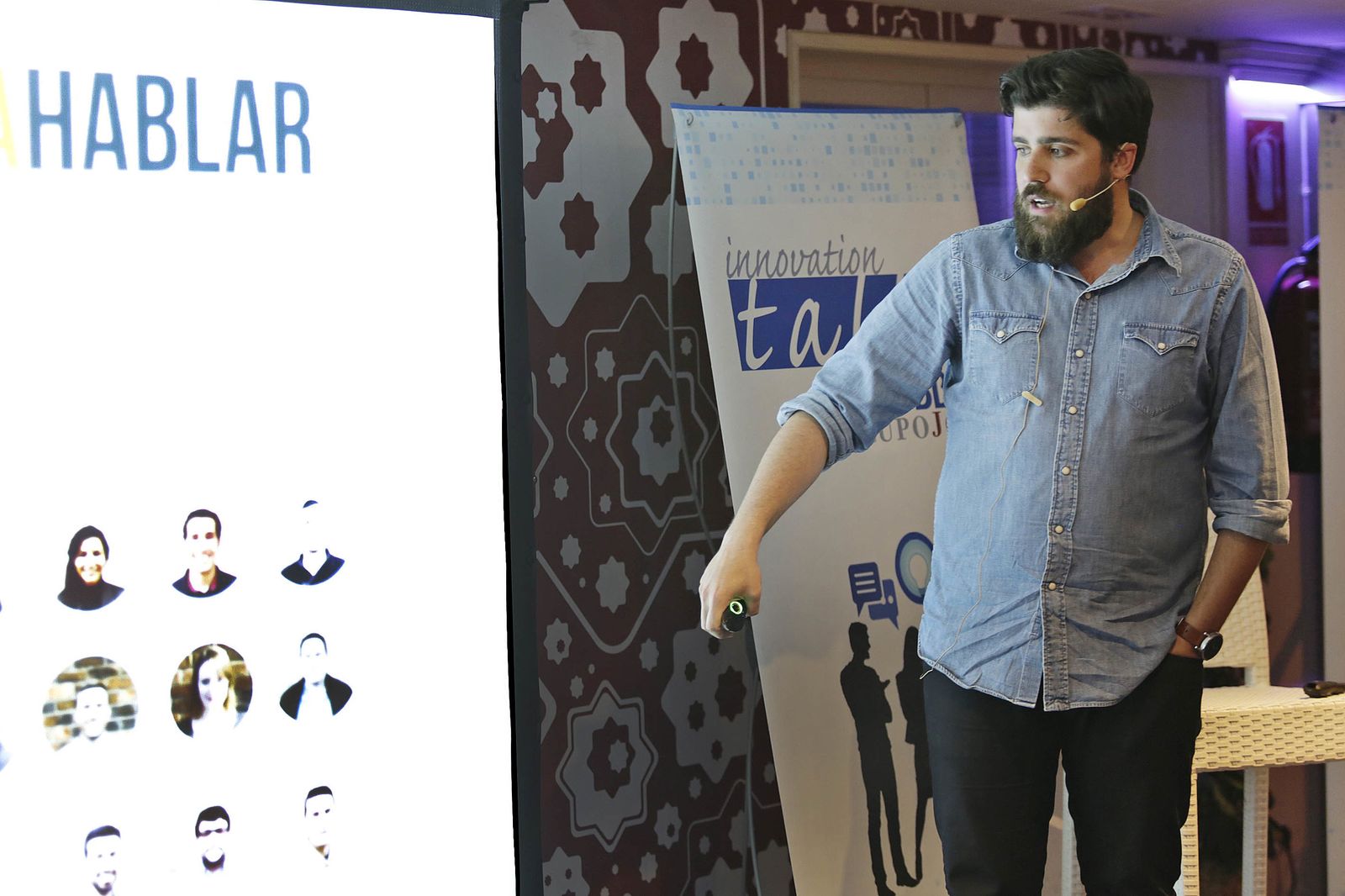 Jorge Galindo, uno de los organizadores, durante una presentación, en una imagen de archivo.