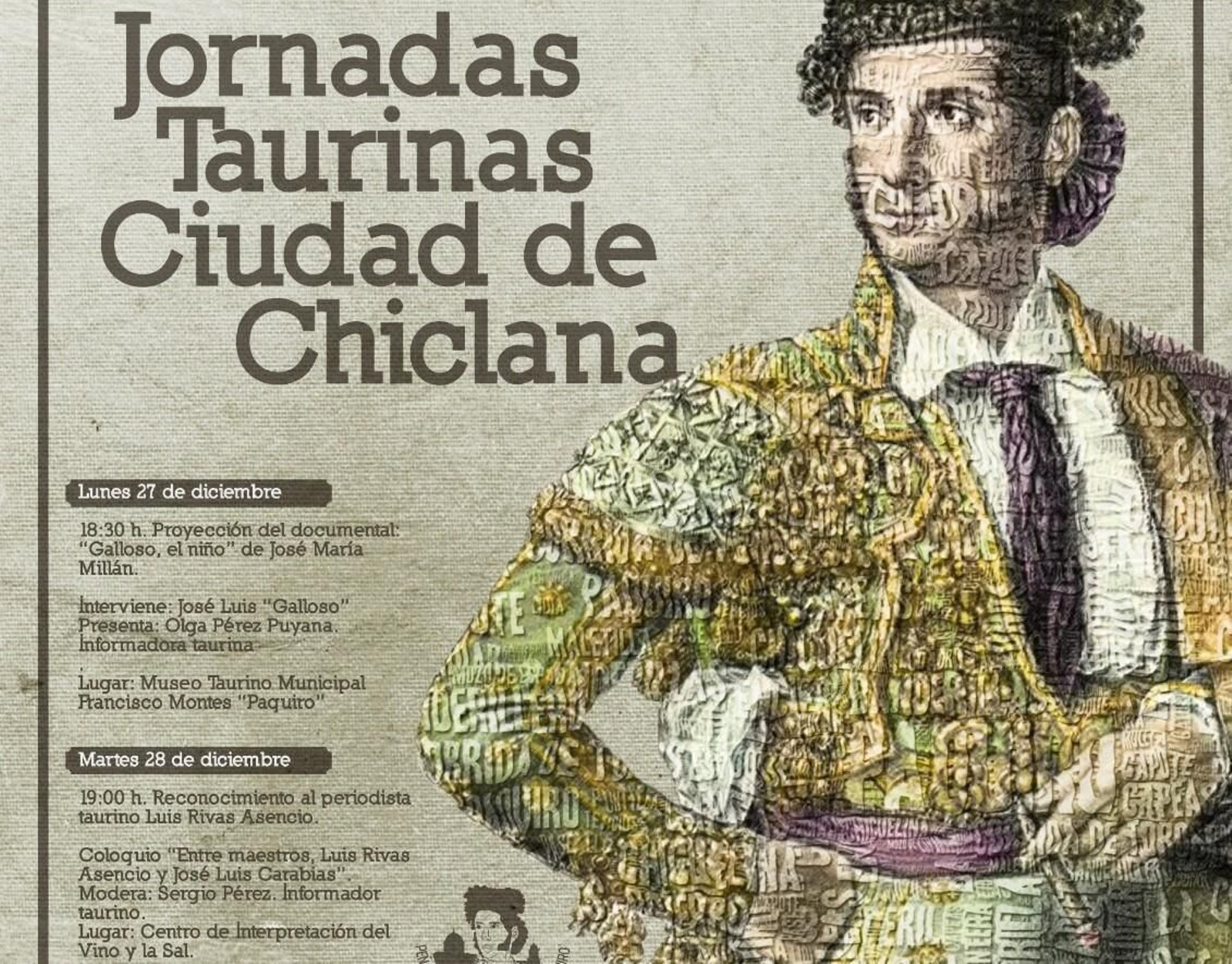 Cartel de las jornadas.