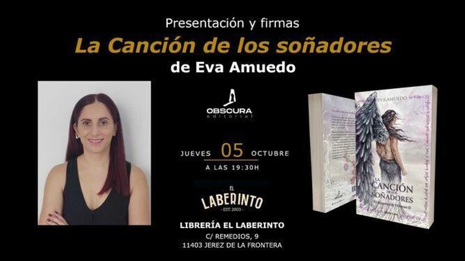 Presentación de 'La canción de los soñadores' de Eva Amuedo