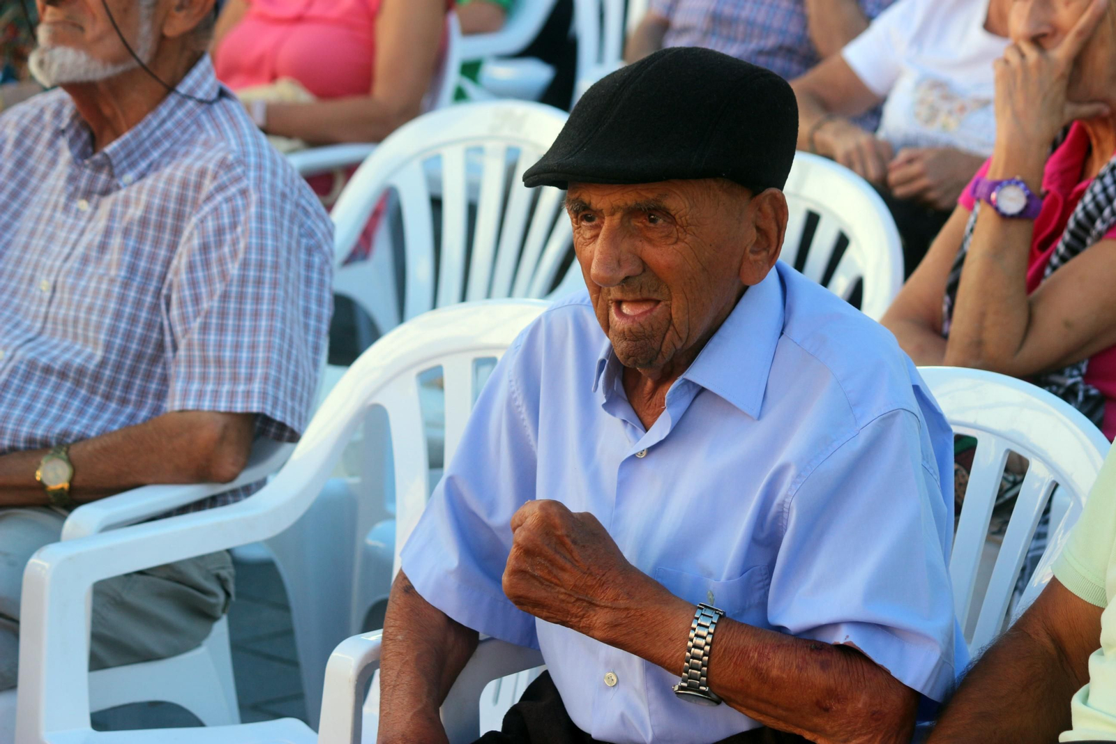 Manuel Martín Sánchez (102 años) Día del Mayor en Puerto Real