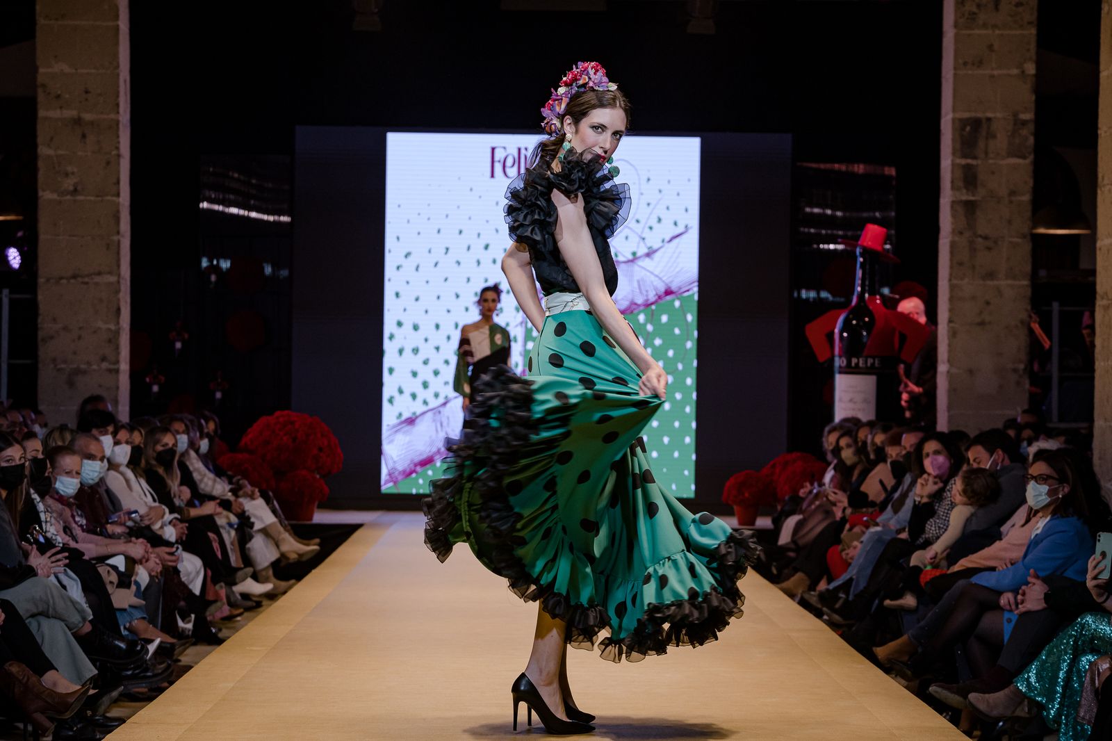 El desfile de Rocío Segovia en la Pasarela Flamenca de Jerez, todas las fotos