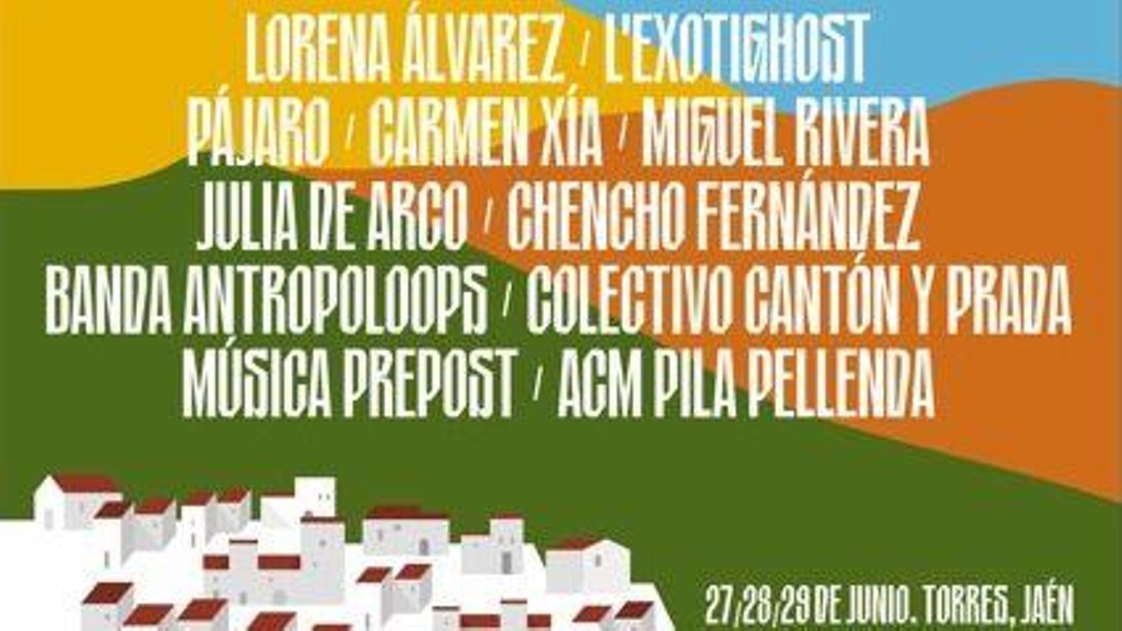 Artistas participantes en el festival