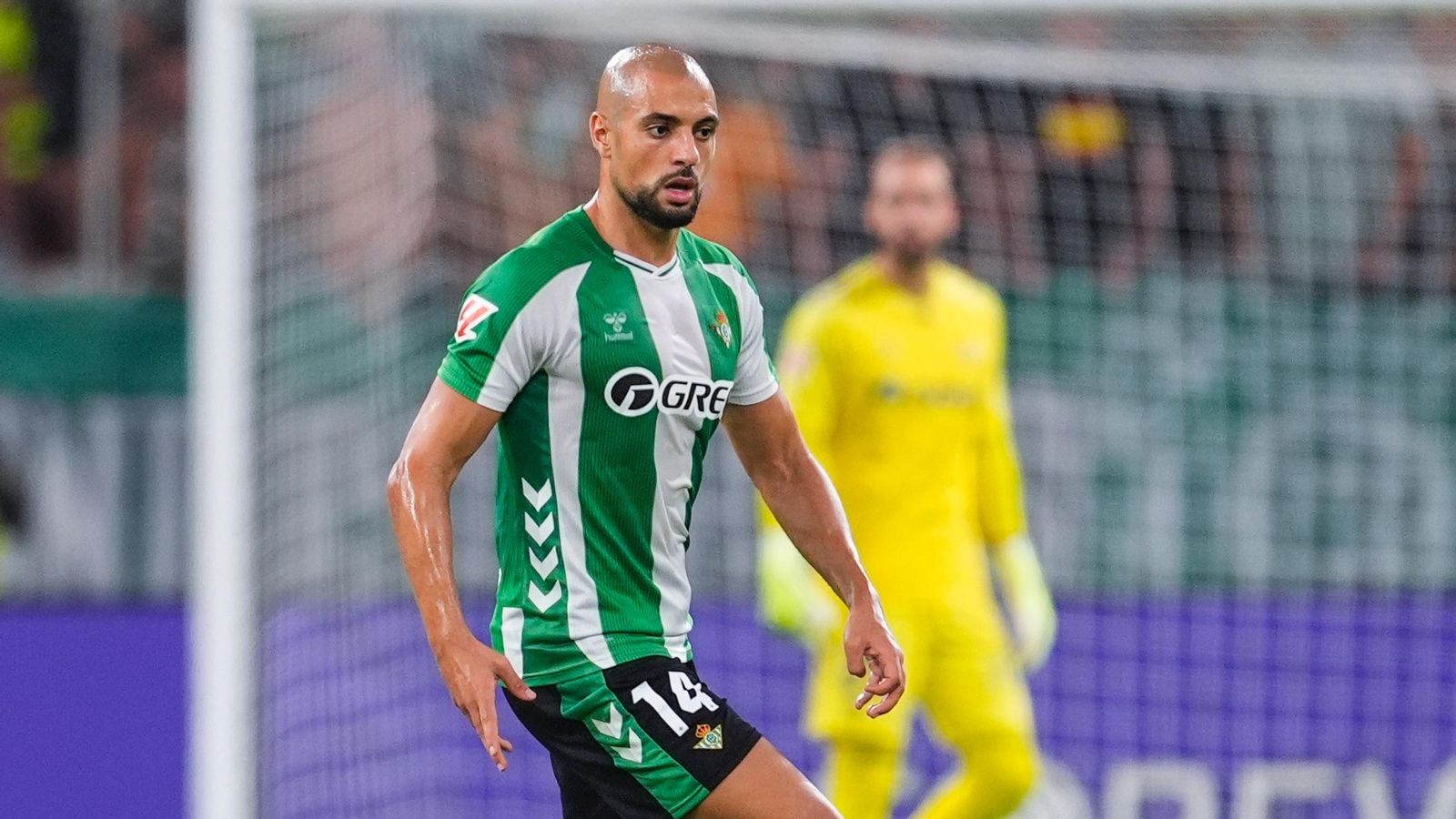 Amrabat en el choque del Betis ante la Real Sociedad