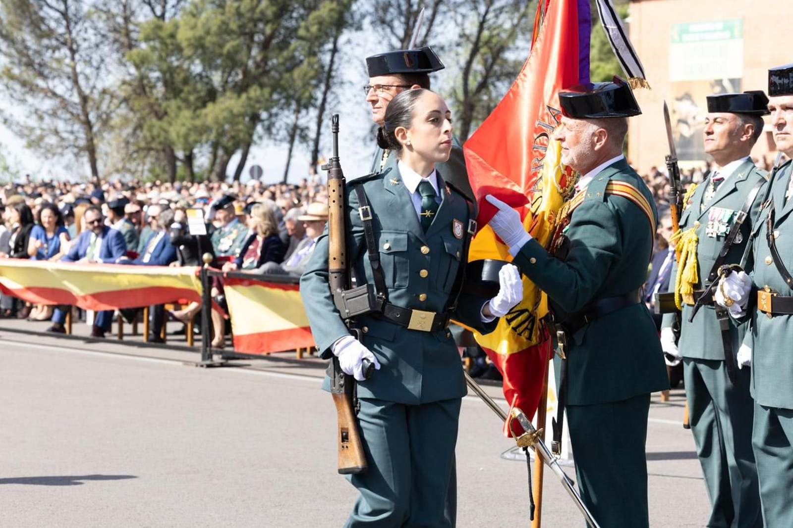 Acto de jura de bandera de la 130ª promoción de guardias civiles de la Academia de Baeza