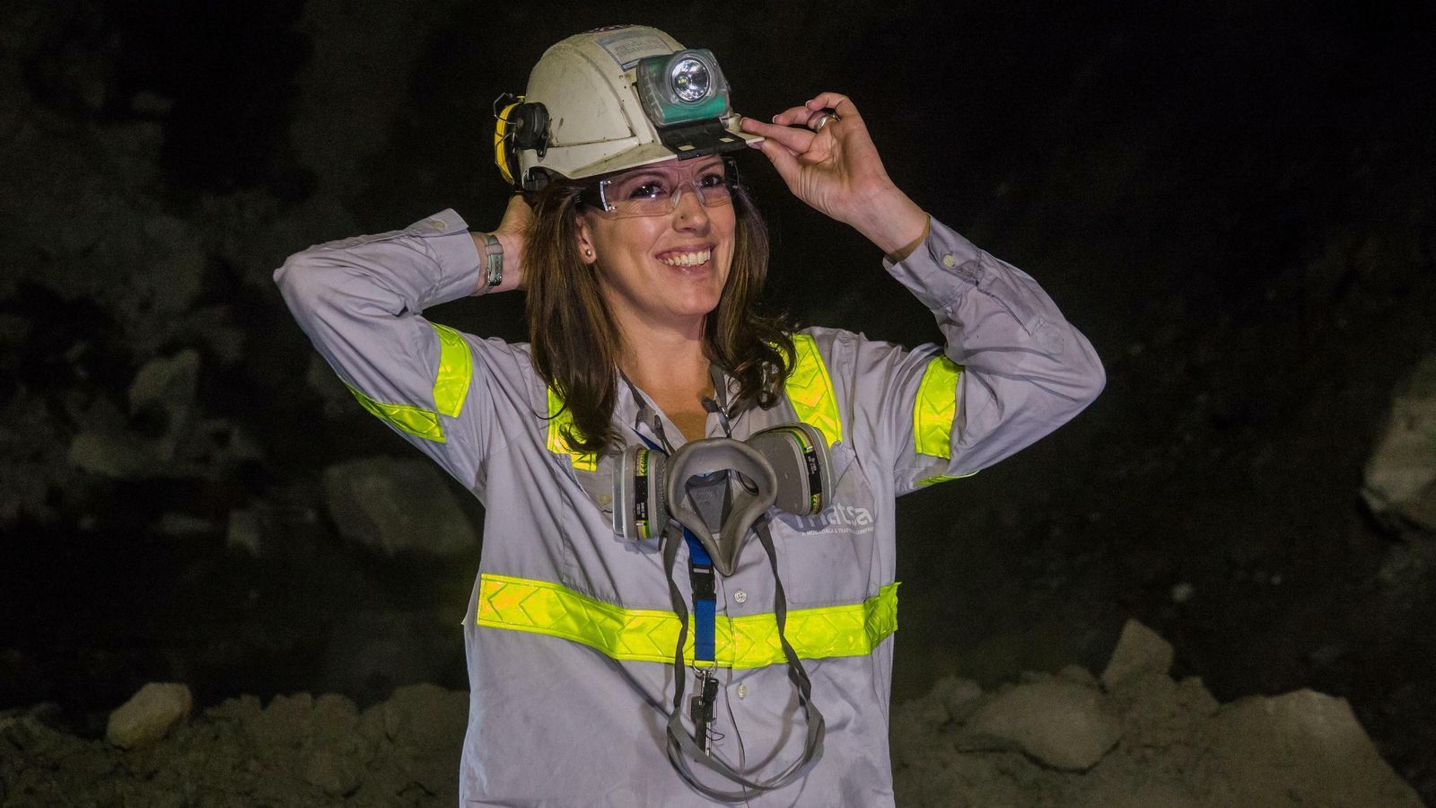 La supervisora del Centro de Operaciones de Mina, Luz Cerezo.