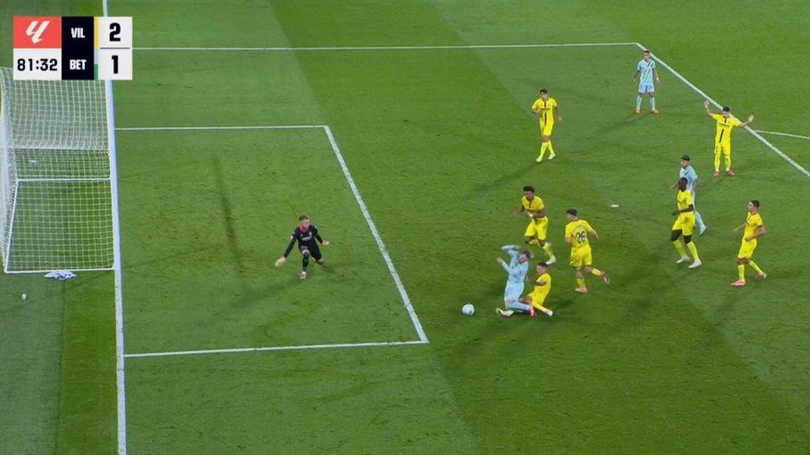 El penalti sobre Lo Celso no pitado en el encuentro ante el Villarreal