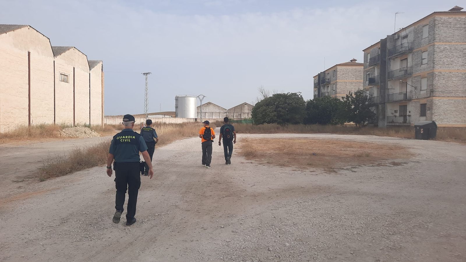 Agentes de la Guardia Civil, esta misma mañana.