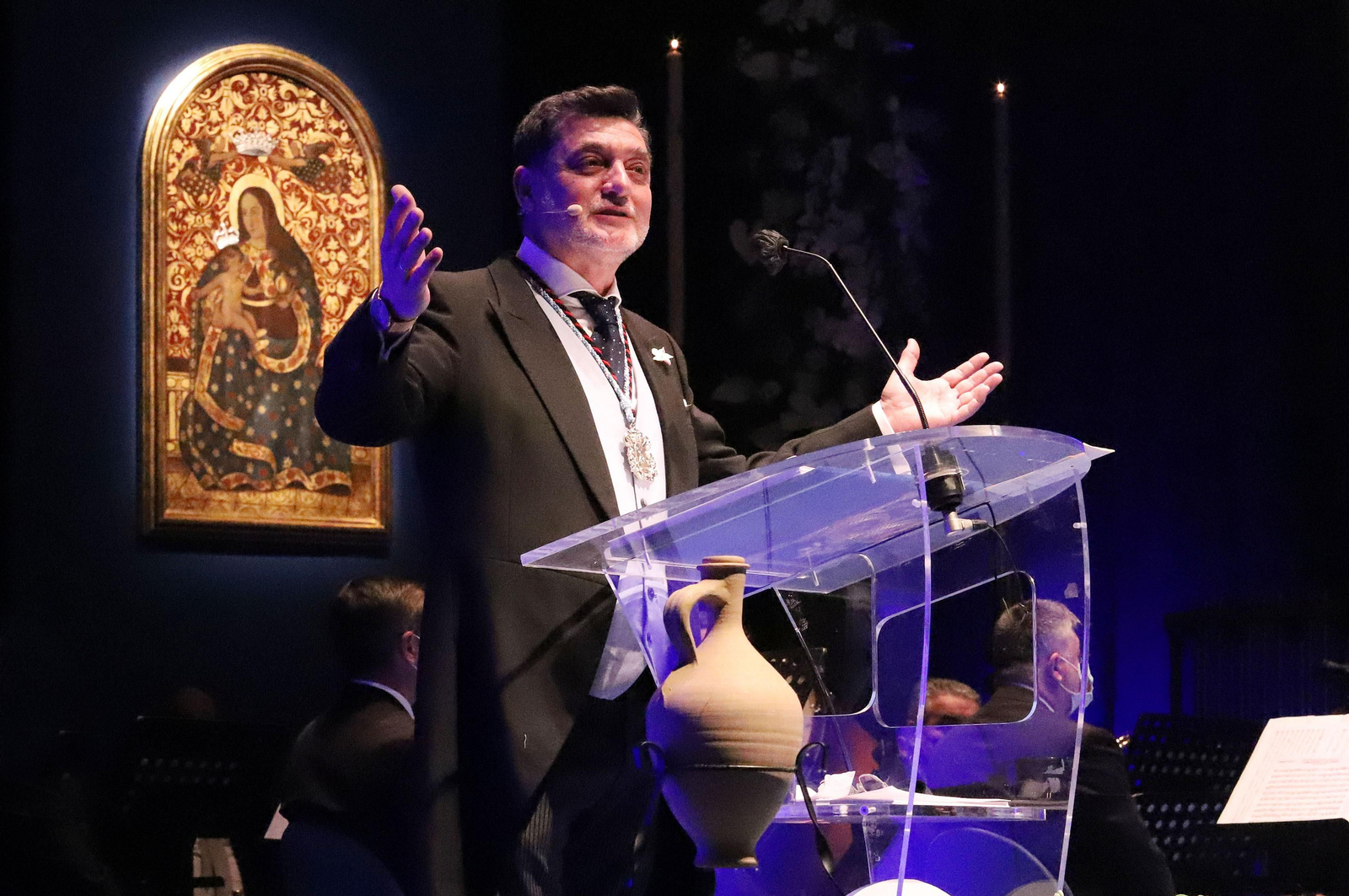 Imágenes del Pregón de la Semana Santa de Huelva 2021 de Eduardo Sugrañes