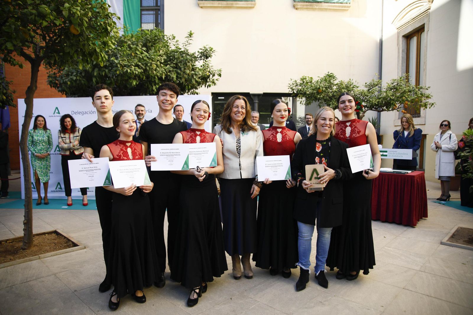 El día de la bandera de Andalucía celebrado en Almería, en imágenes