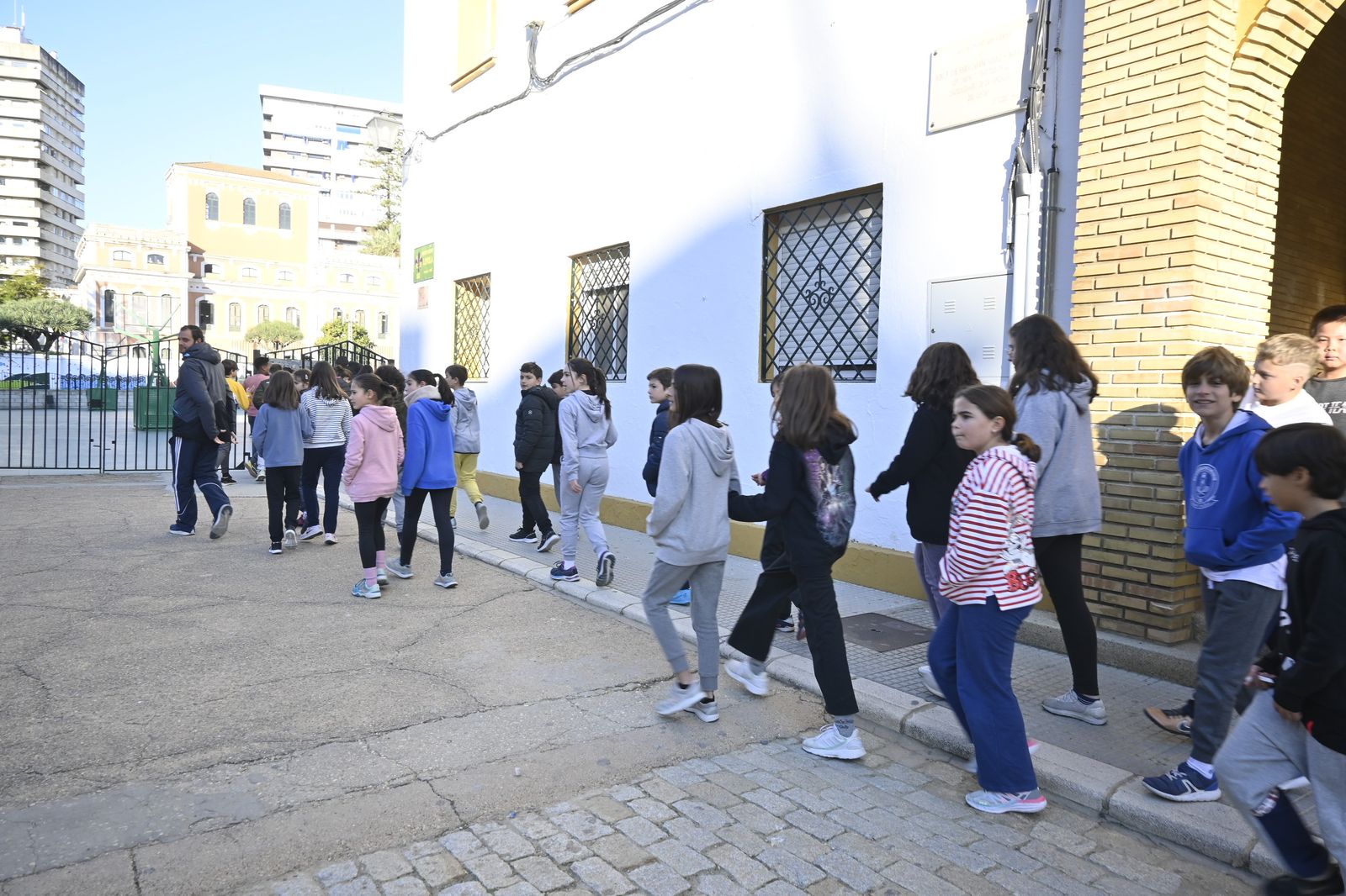 Imágenes del simulacro de incendio en el Funcadia