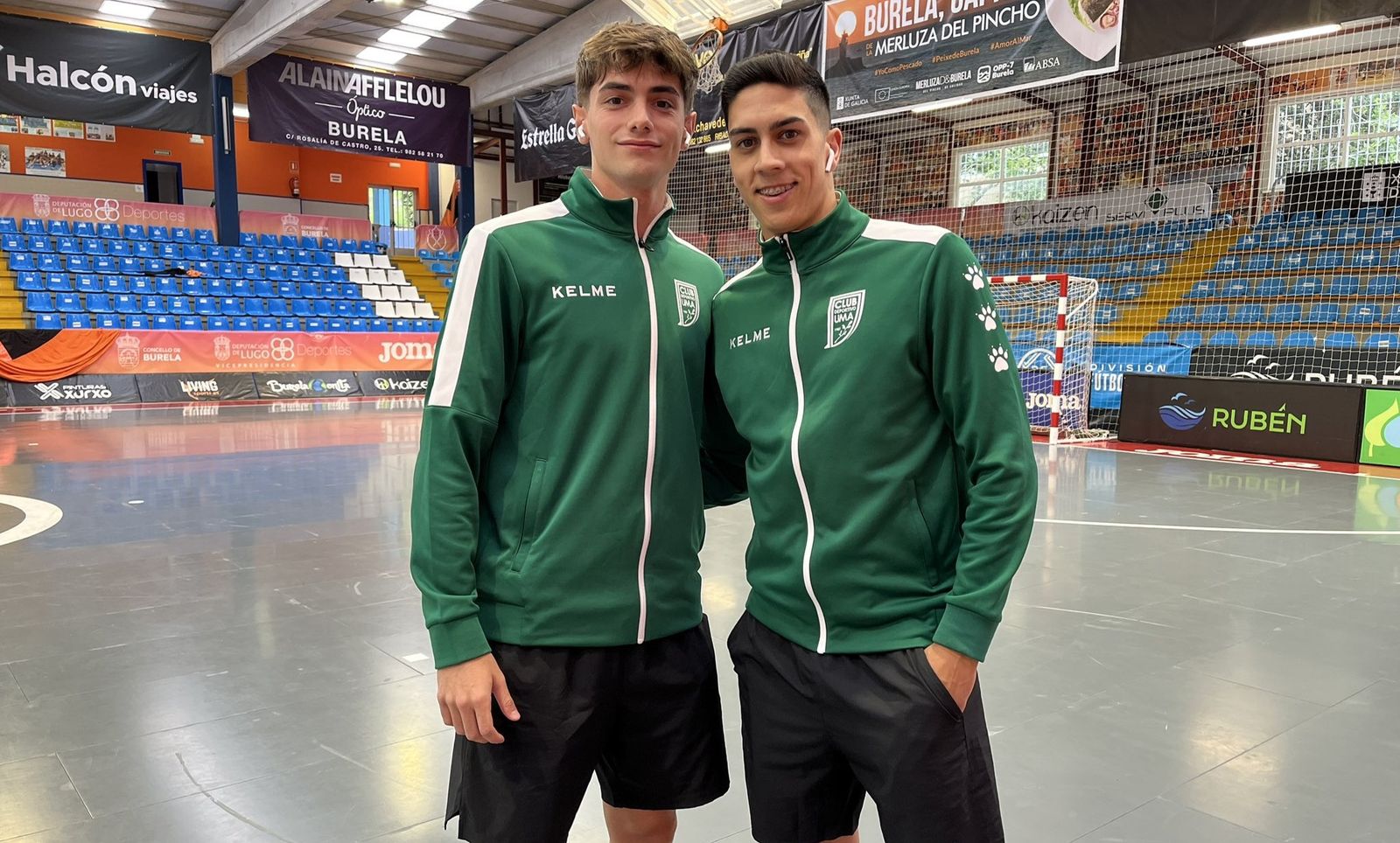 Campano y Kiko sobre la pista.