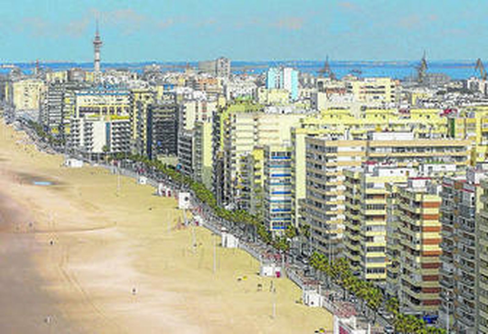 Vista aérea del Paseo Marítimo.