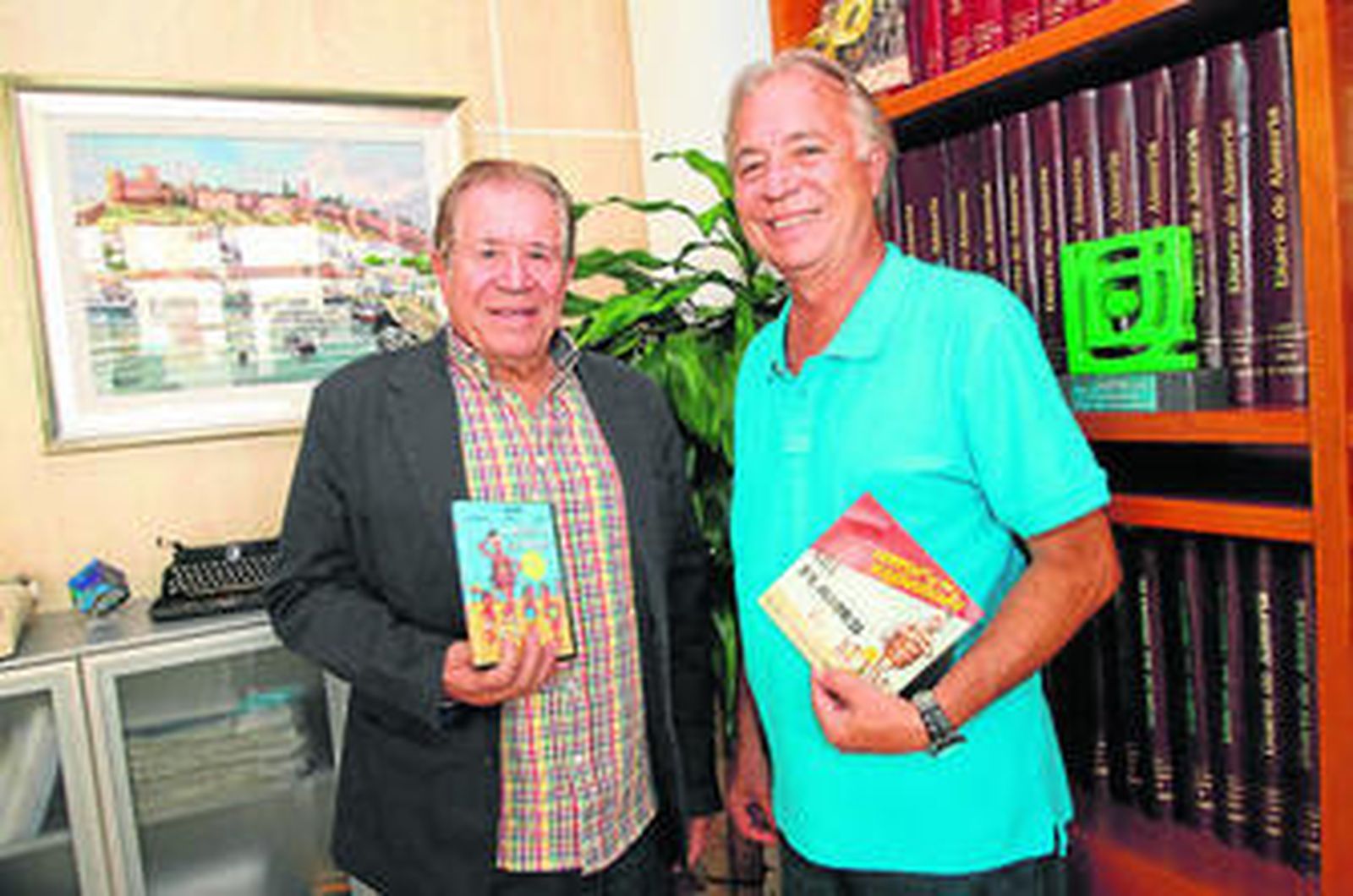 Juan Mena y Manuel Barrera, con la película 'Amor a la española'.