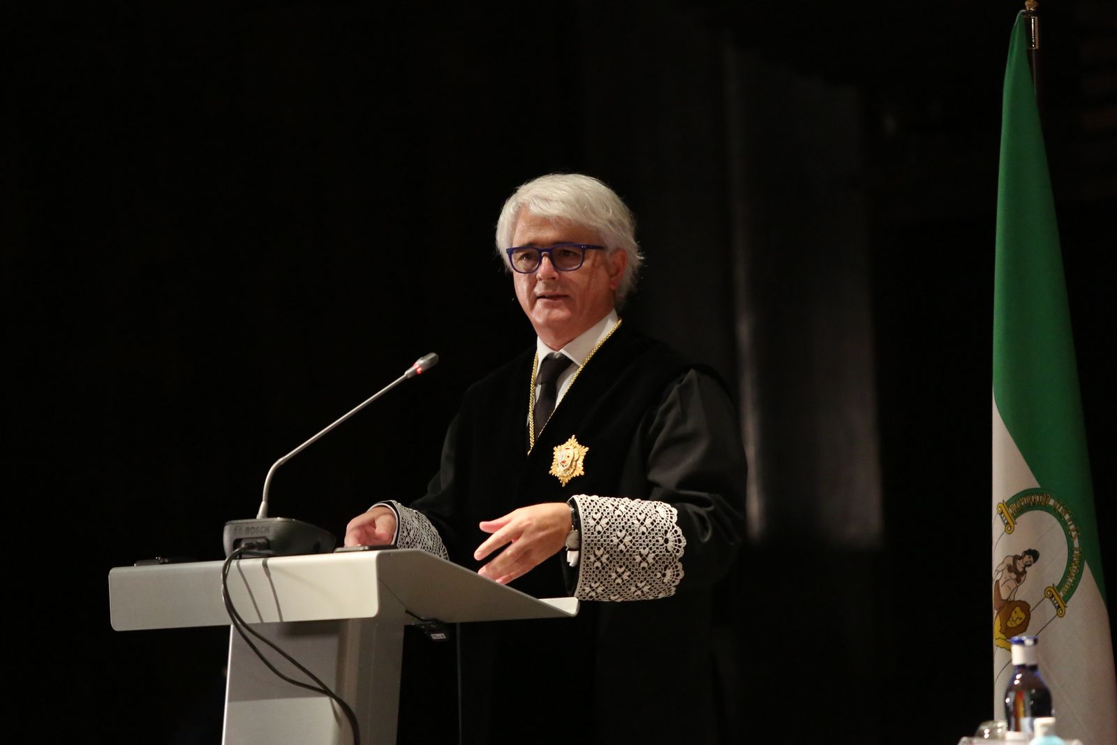 Salvador González Martín, durante su discurso en la toma de posesión.