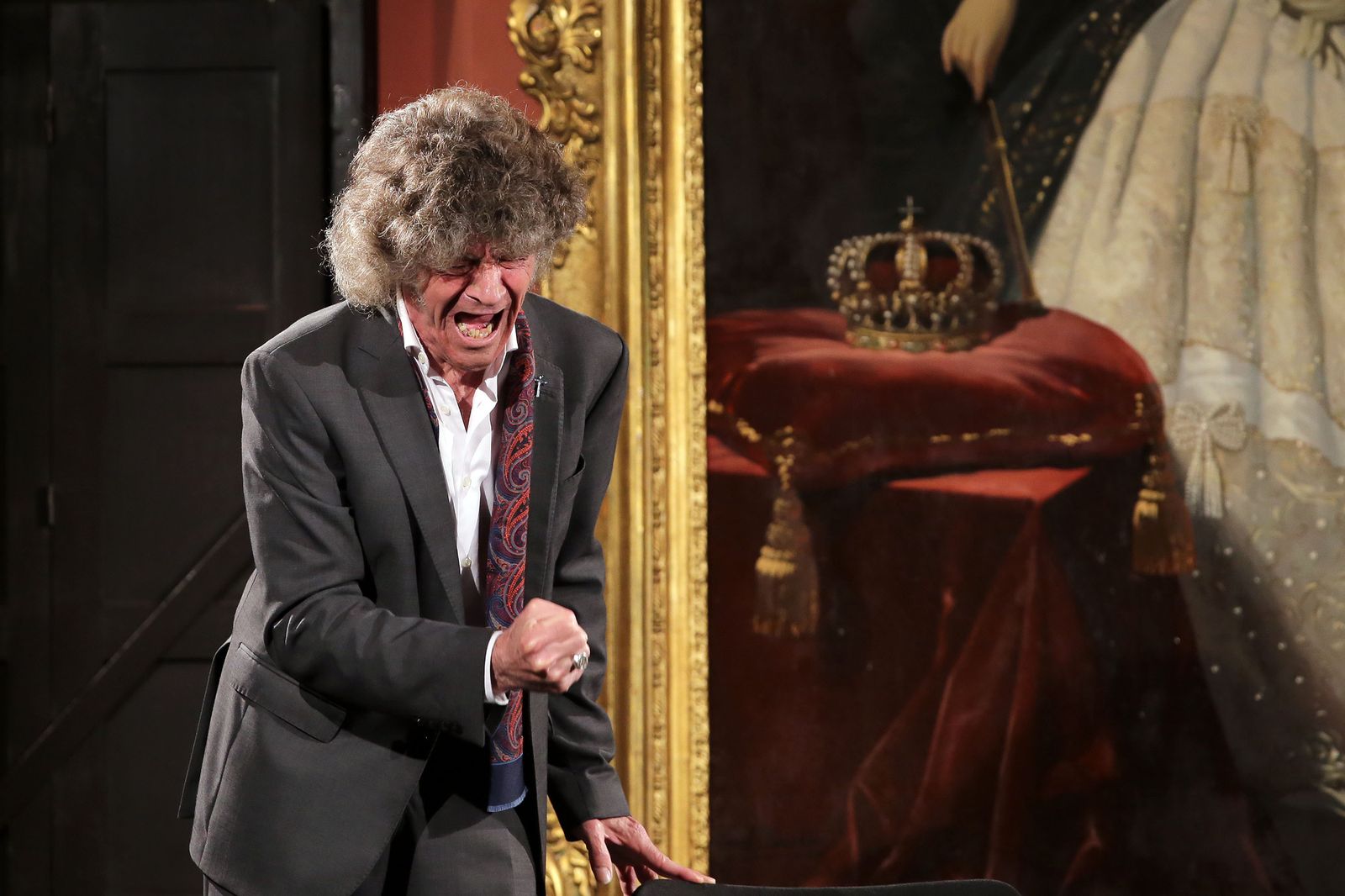 José de los Camarones estuvo ayer en el Palacio de Villavicencio.