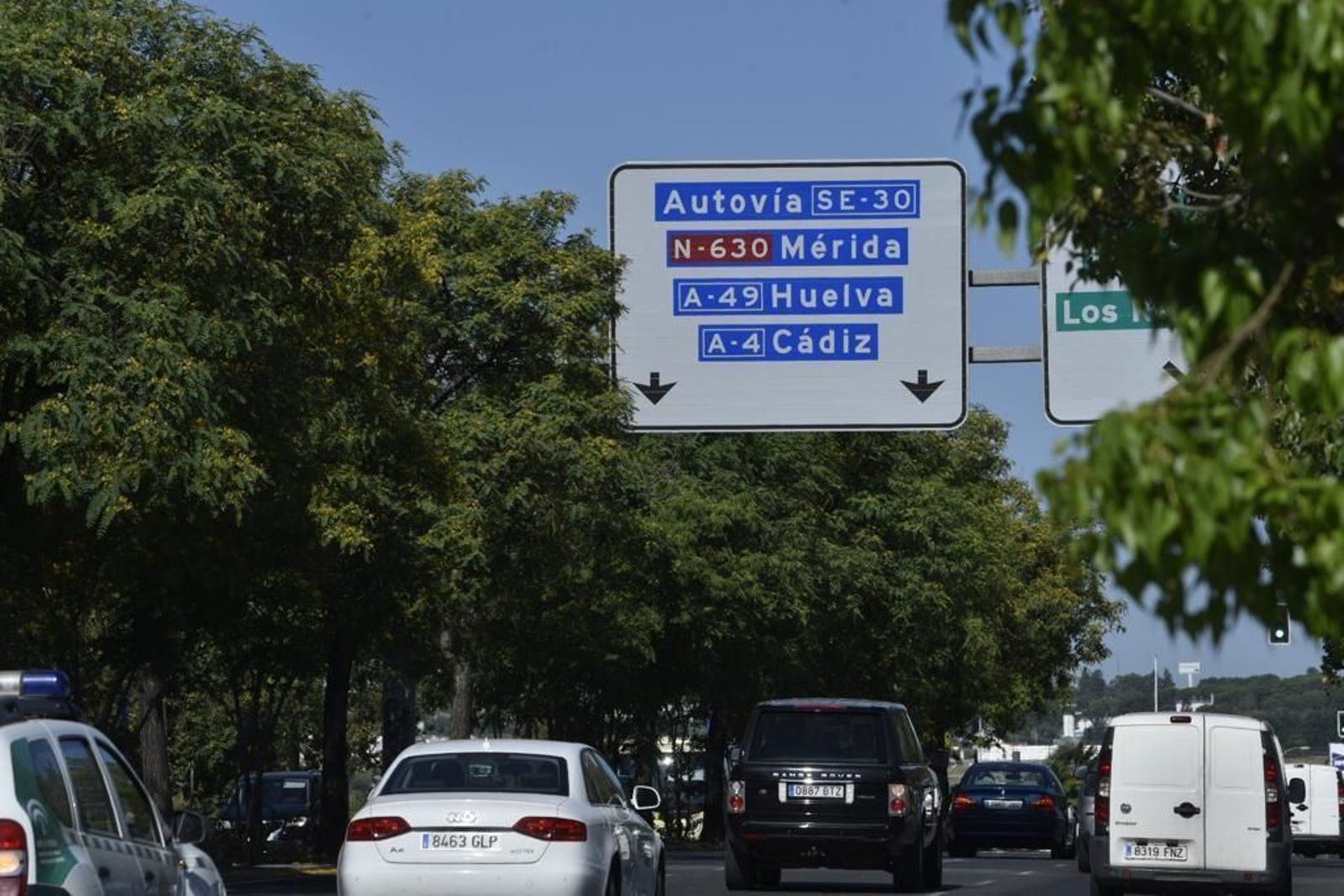 Tráfico en la SE-30.