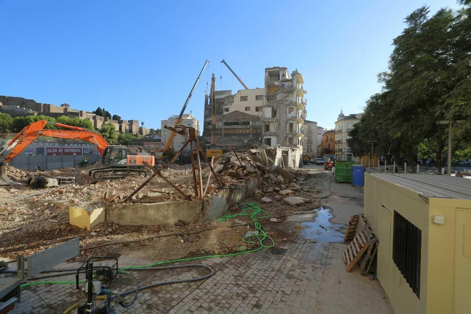 Fotos de la Alcazaba de Málaga tras el derribo del Astoria
