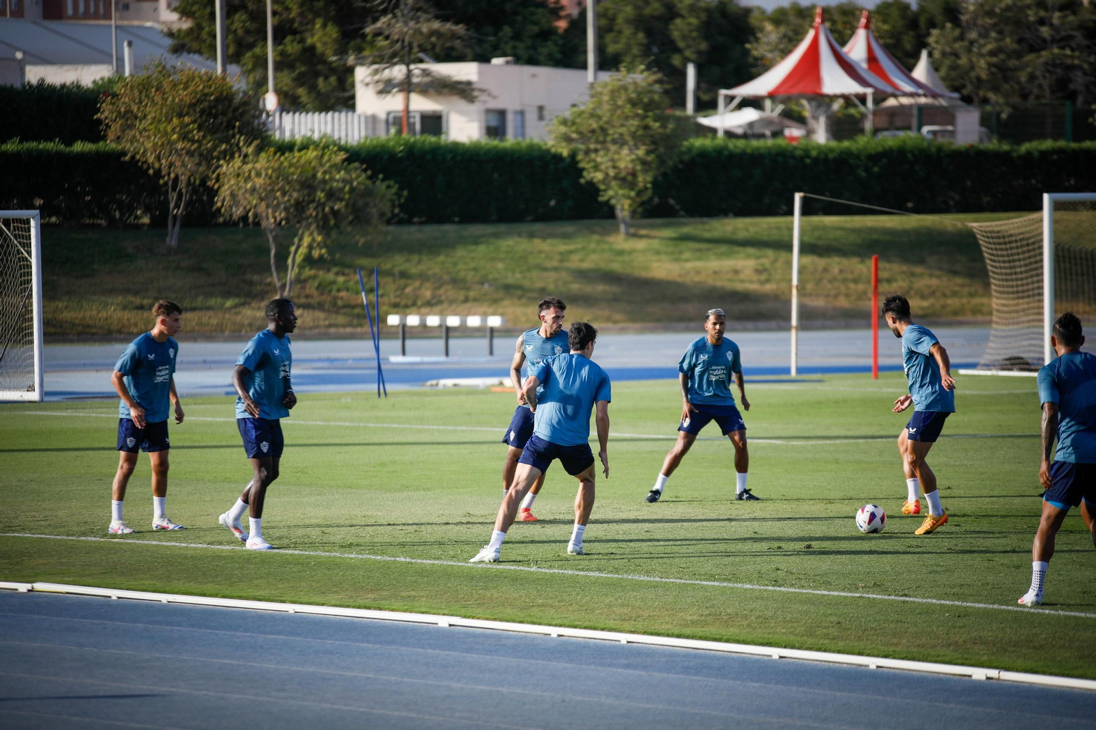 Primer entrenamiento pretemporada del Almería, en imágenes