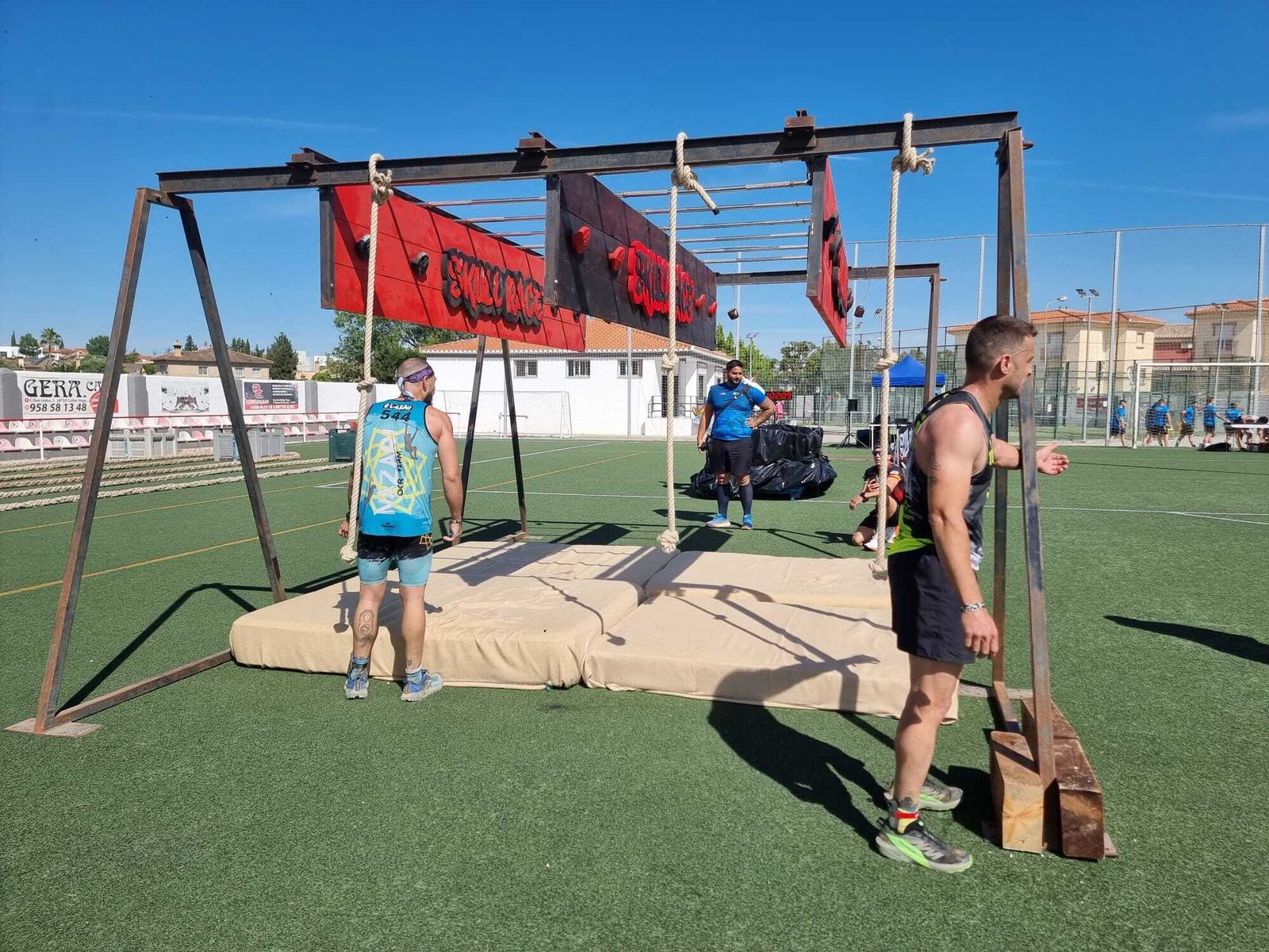 Uno de los obstáculos que tuvieron que afrontar los participantes.