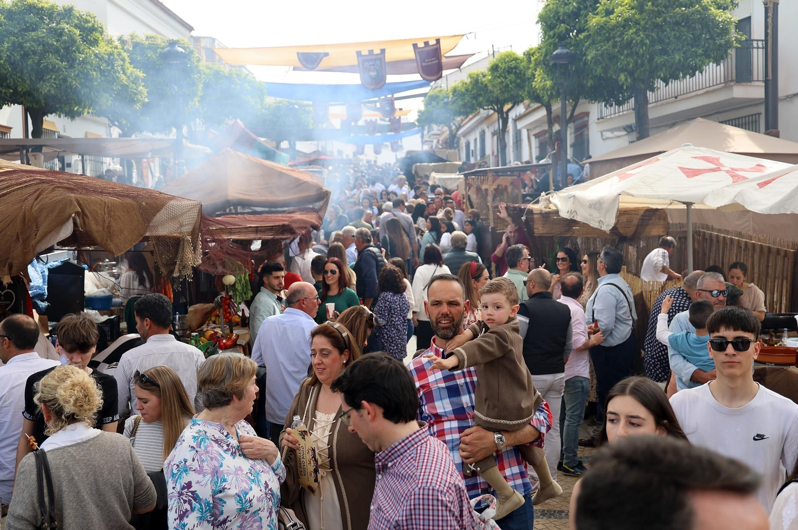 Mercado de la Feria Medieval del Descubrimiento en Palos de la Frontera