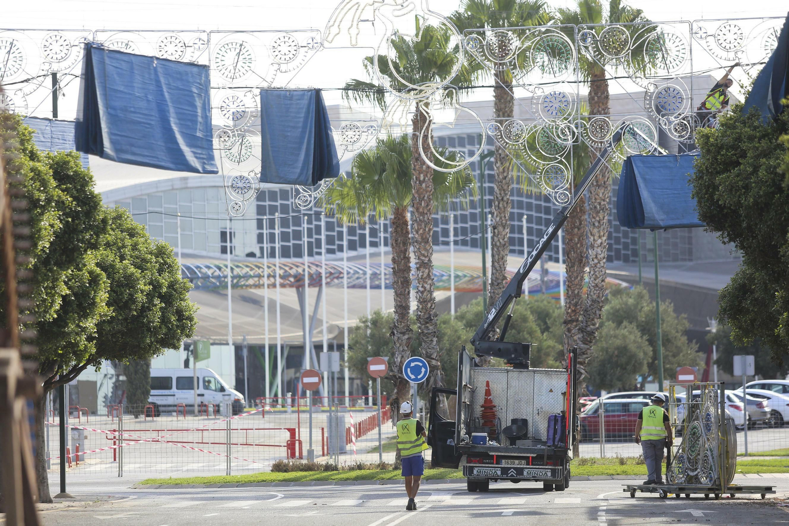 Las fotos de los preparativos para la Feria de Málaga 2019