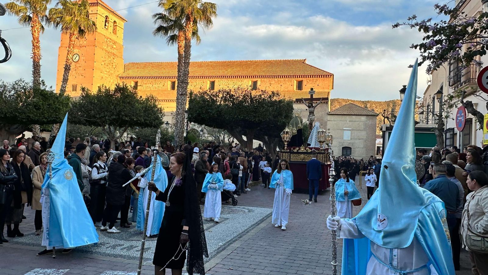 Procesión del Paso Celeste en la Glorieta. Procesión del Paso Celeste en la Glorieta.