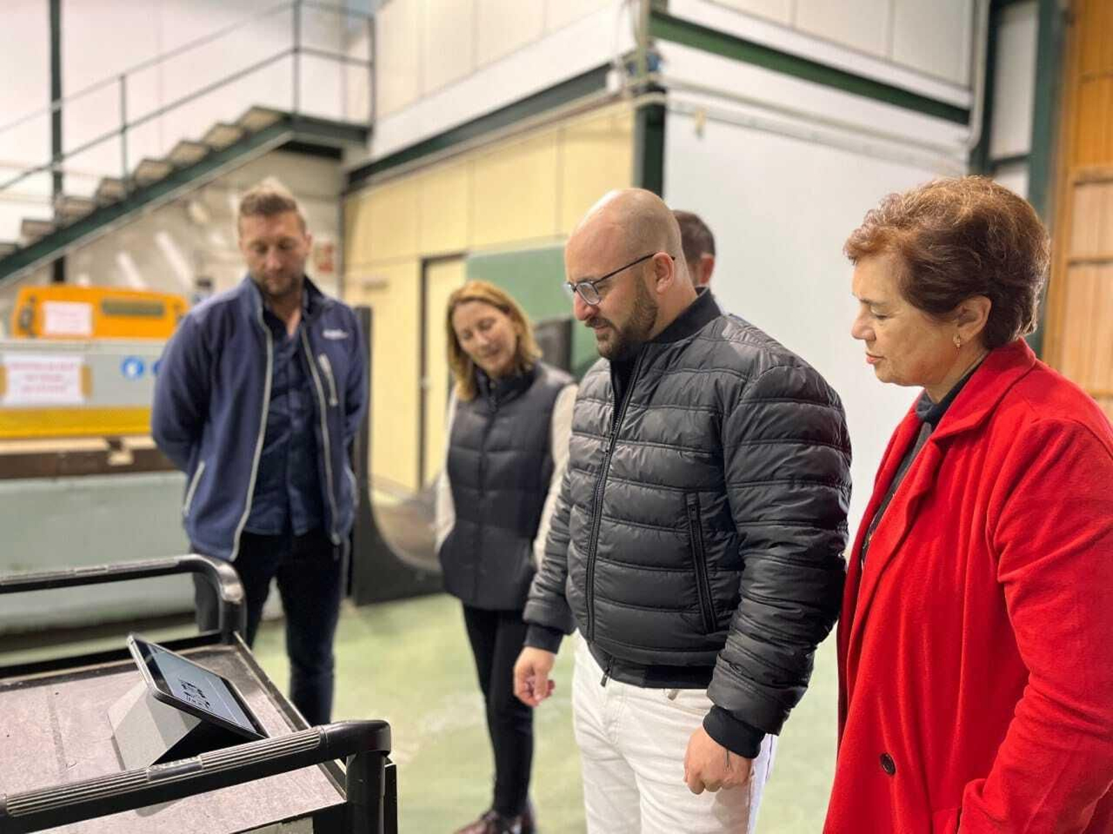 Una imagen de una visita al Centro de Formación Aeroespacial.