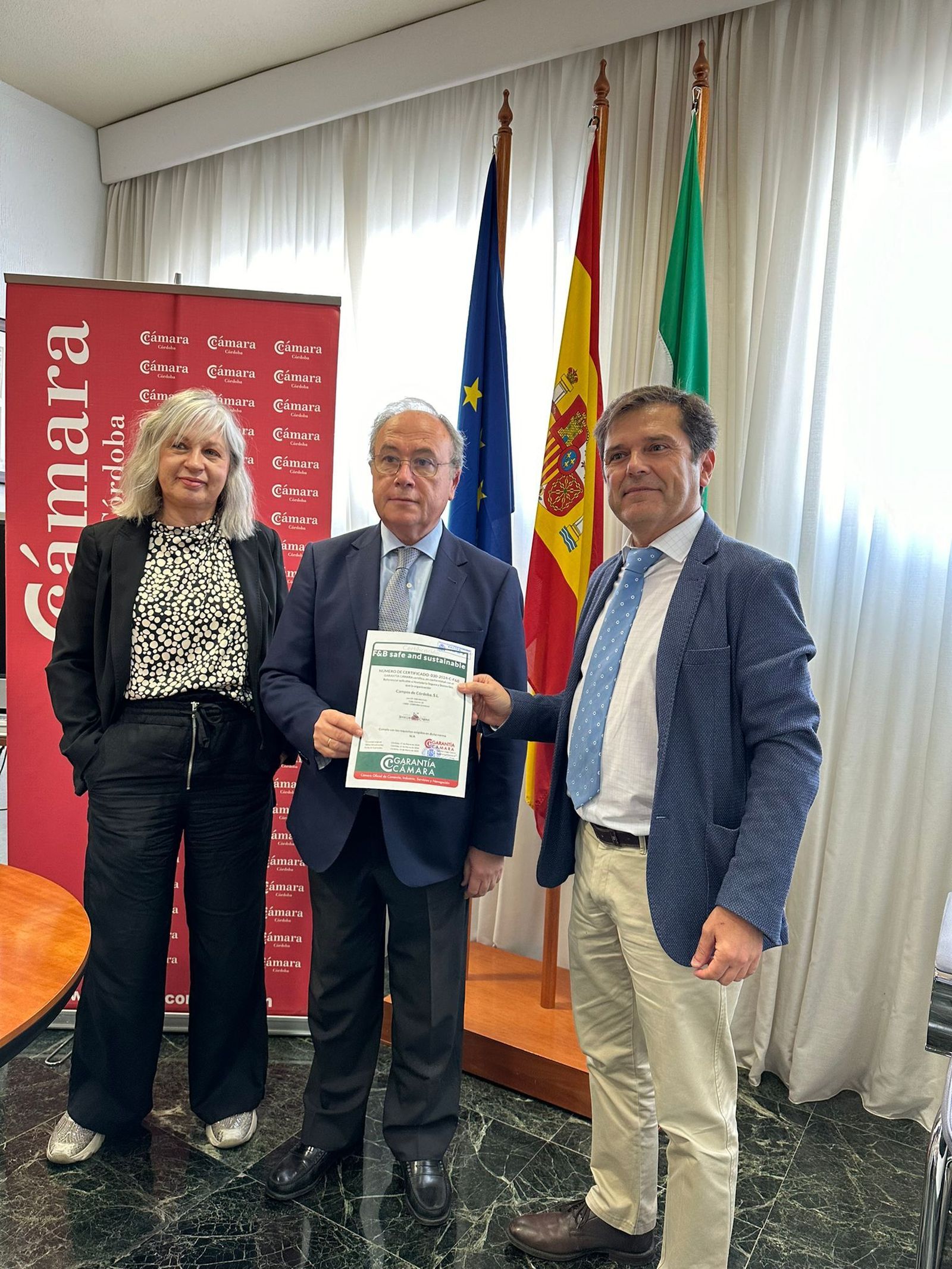 Carmen Gago, Antonio Díaz y Joaquín Gómez