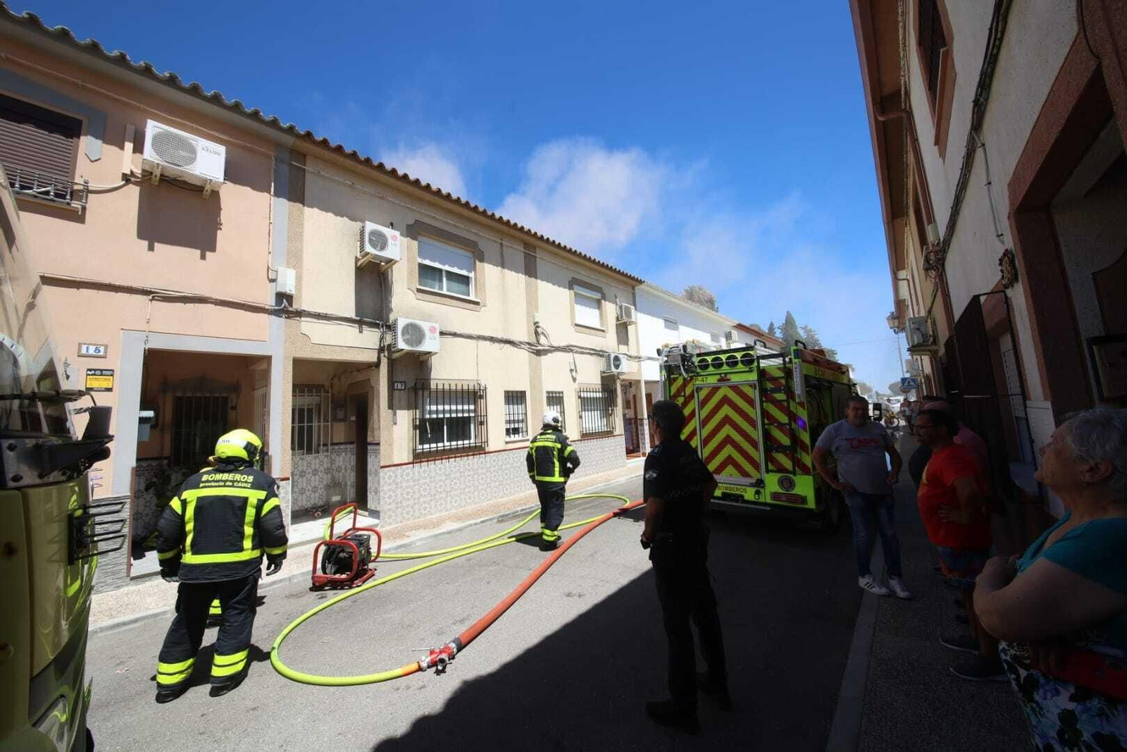 Incendio en una vivienda en Guadalcacín