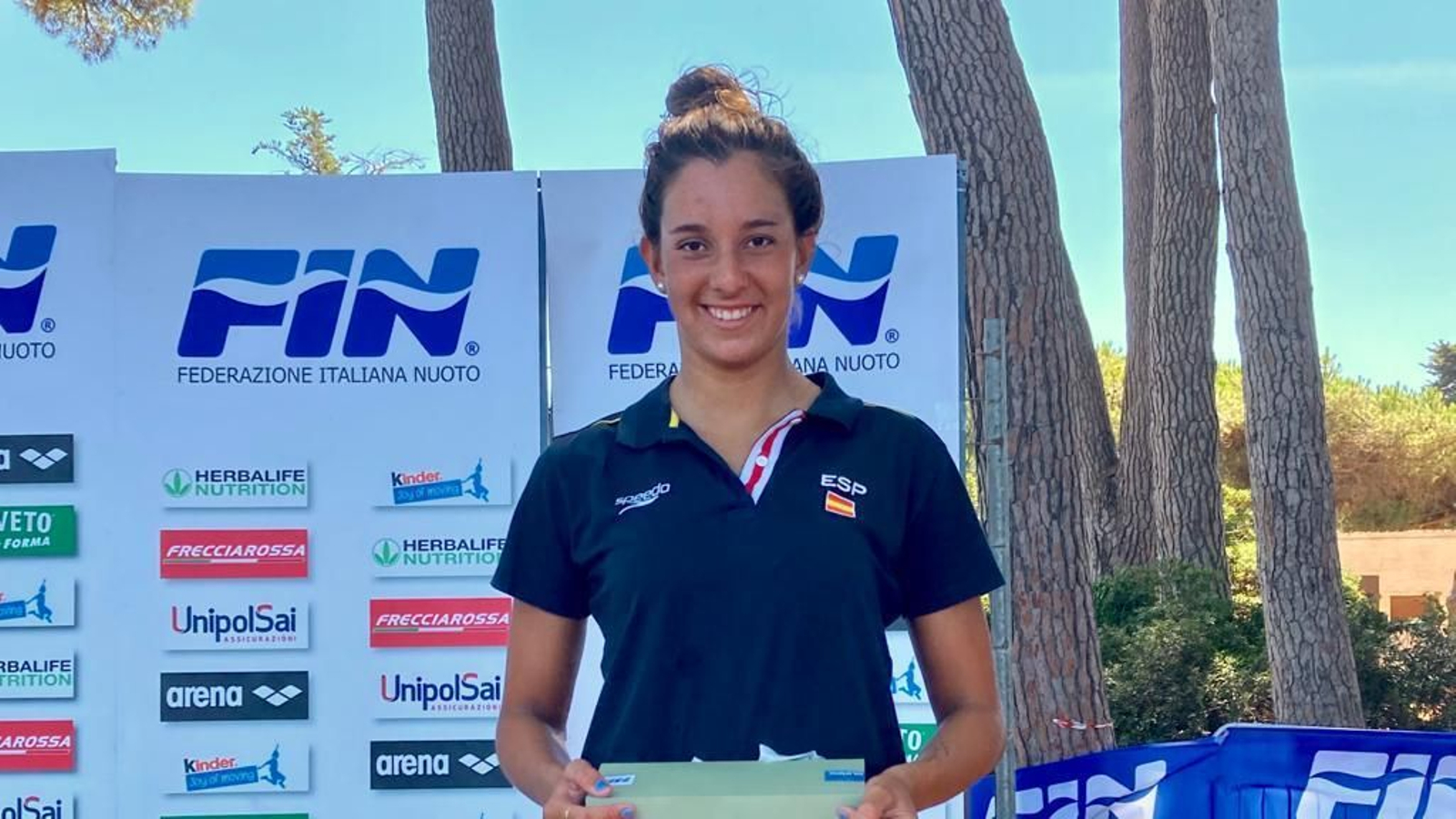 María de Valdés,  al acabar la prueba.