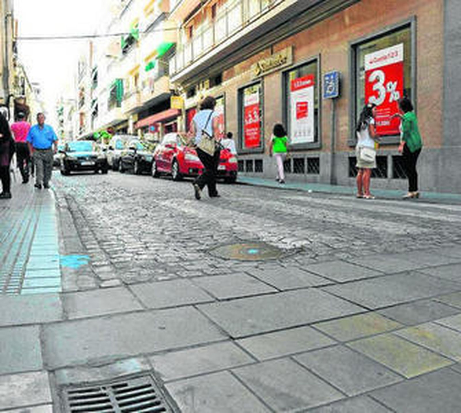 Calle Corredera, en el centro de Montilla.