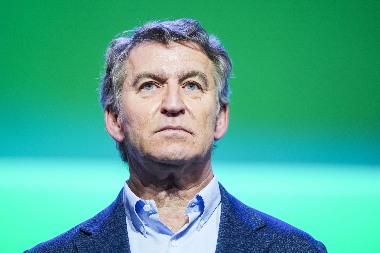 El líder del PP, Alberto Núñez Feijóo, el pasado domingo en Sevilla.